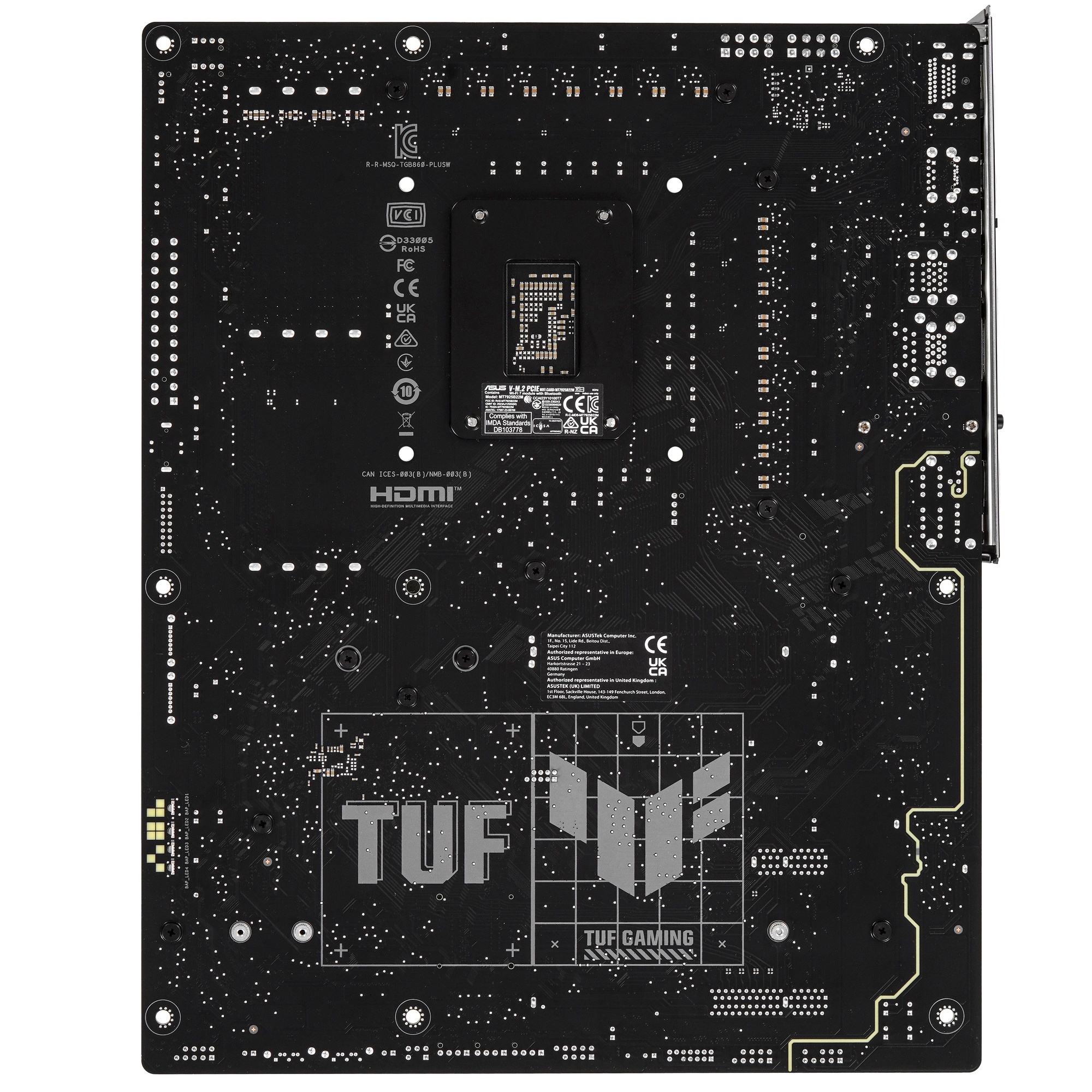 Материнская плата ASUS TUF GAMING B860-PLUS WIFI, LGA 1851, Intel B860, 4xDDR5, 4xSATA, 3xM.2, 1xPCI