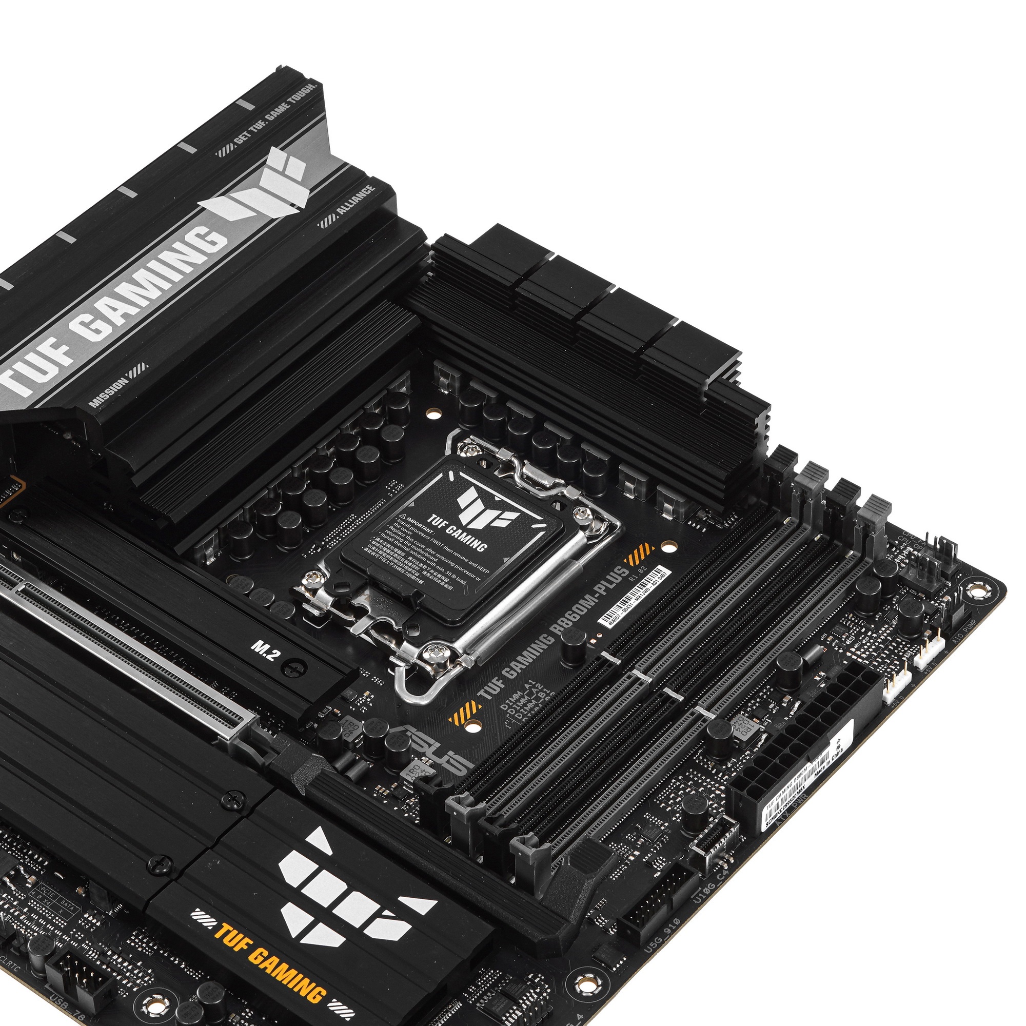 Материнская плата ASUS TUF GAMING B860M-PLUS, LGA 1851, Intel B860, 4xDDR5, 4xSATA, 3xM.2, 1xPCIe 5.