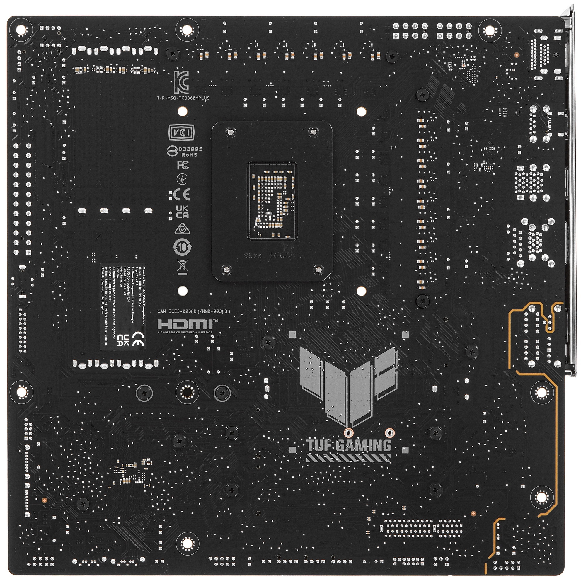 Материнская плата ASUS TUF GAMING B860M-PLUS, LGA 1851, Intel B860, 4xDDR5, 4xSATA, 3xM.2, 1xPCIe 5.