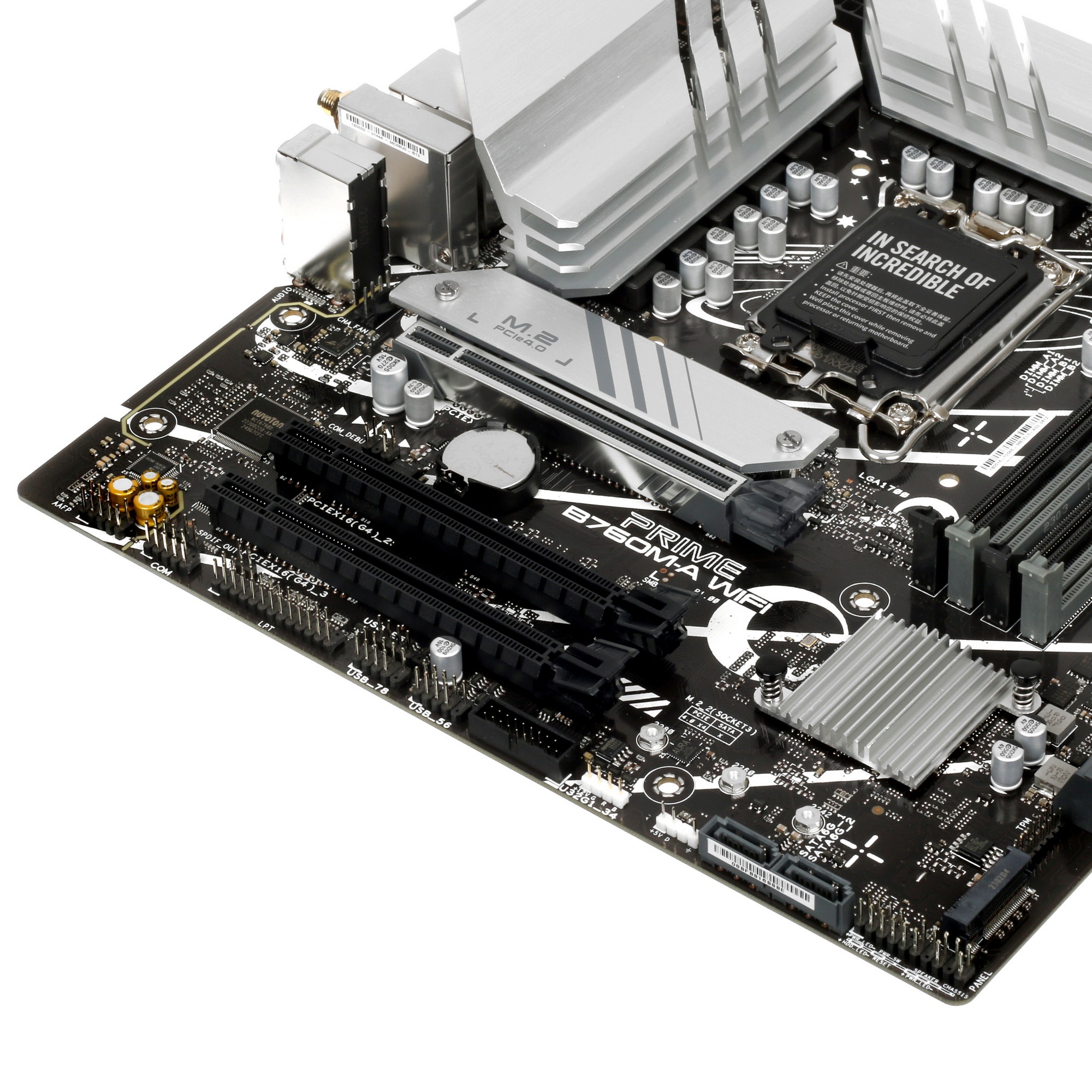 Материнская плата ASUS PRIME B760M-A WIFI, LGA 1700, Intel B760, 4xDDR5, 4xSATA, 2xM.2, 1xPCIe 4.0 x