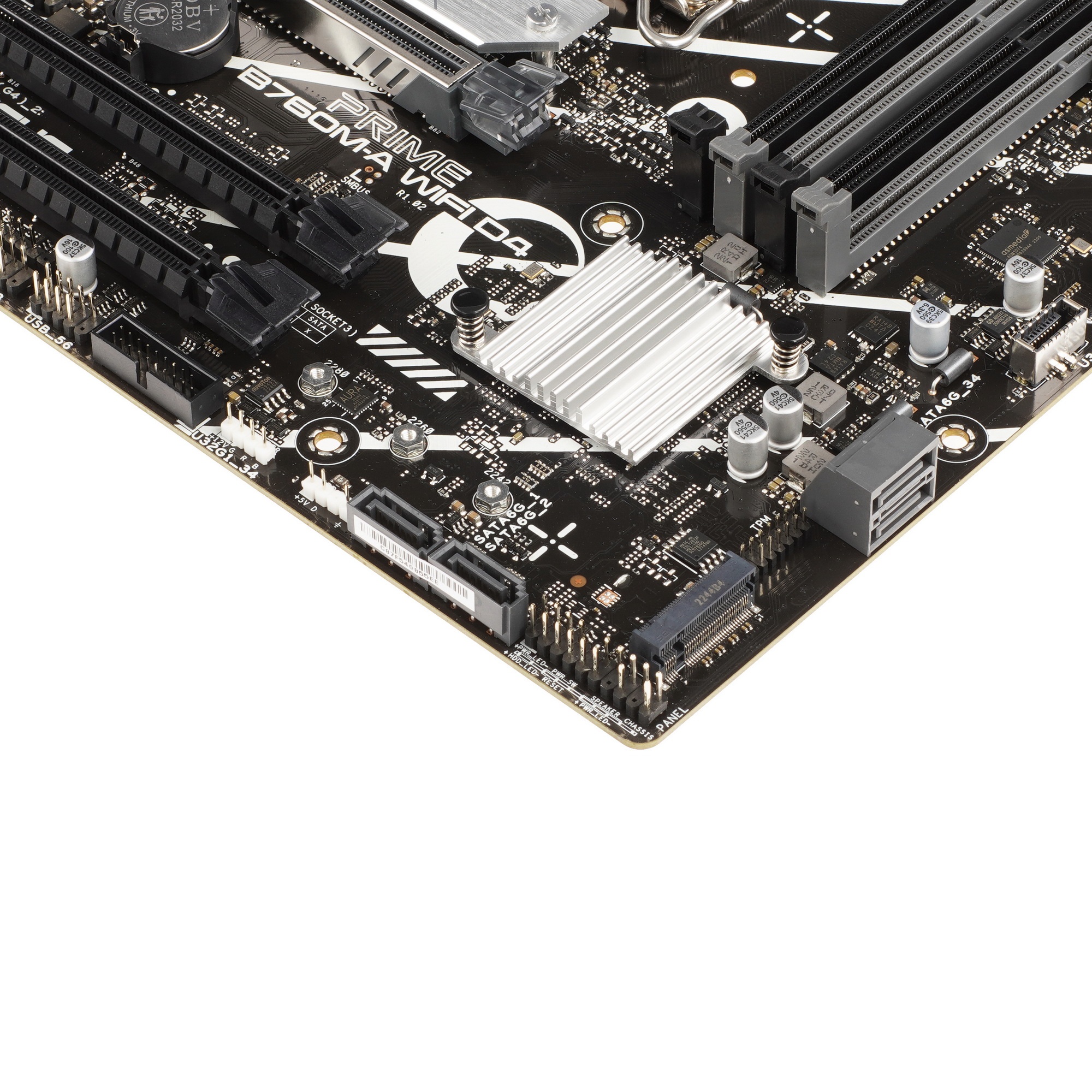 Материнская плата ASUS PRIME B760M-A WIFI D4, LGA 1700, Intel B760, 4xDDR4, 4xSATA, 2xM.2, 1xPCIe 4.