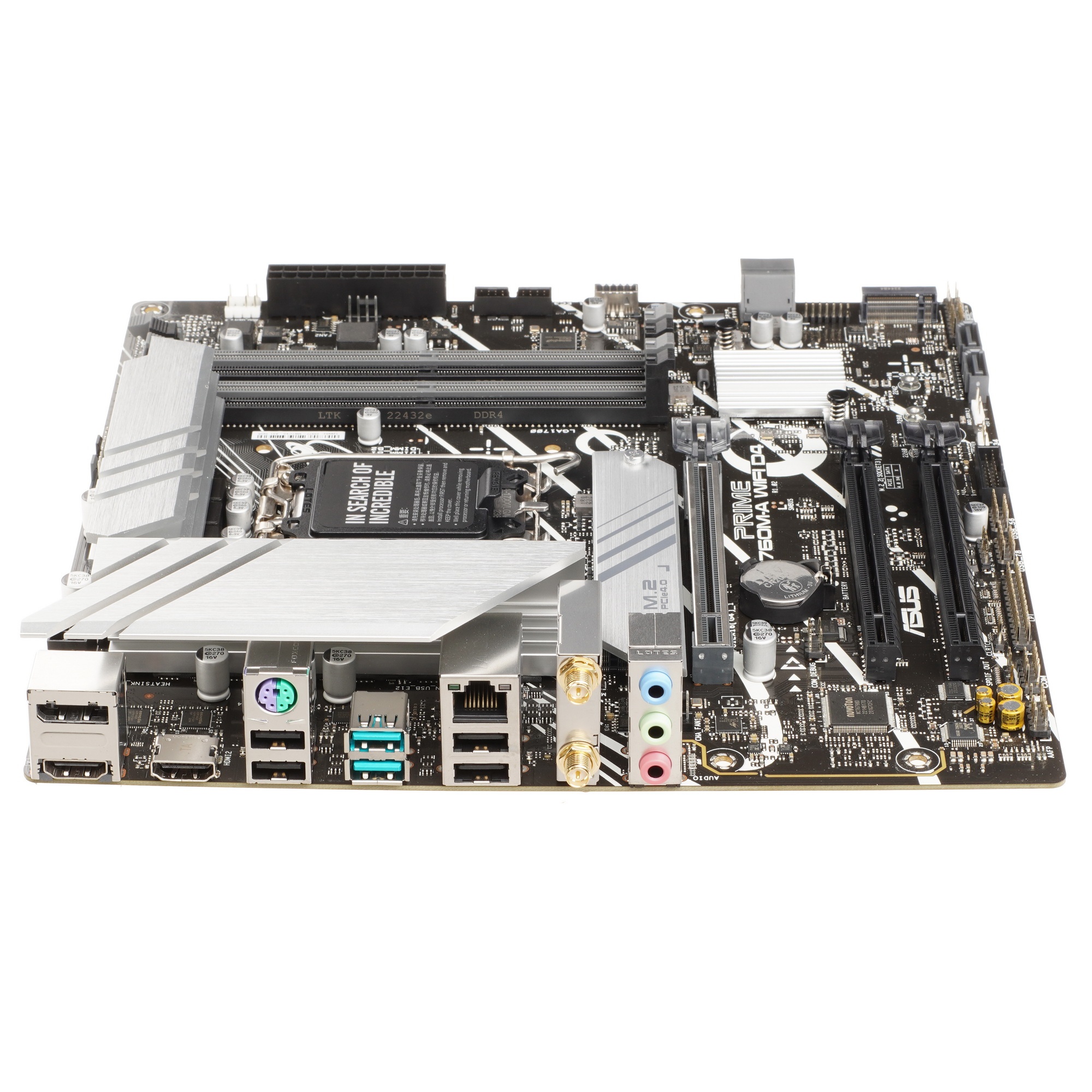 Материнская плата ASUS PRIME B760M-A WIFI D4, LGA 1700, Intel B760, 4xDDR4, 4xSATA, 2xM.2, 1xPCIe 4.