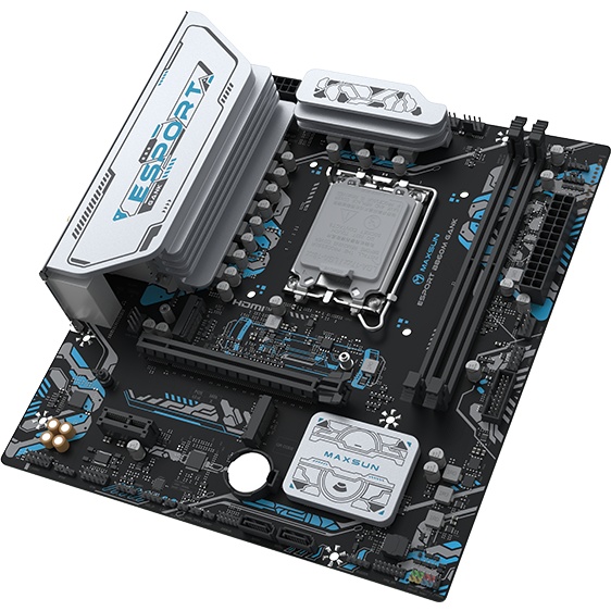 Материнская плата MAXSUN MS-eSport B860M GANK WIFI, LGA1851, B860, 2*DDR5, 2*SATA3, 2*M.2, USB 3.2,