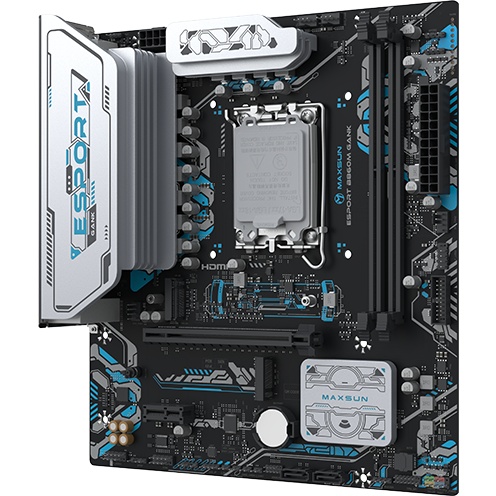 Материнская плата MAXSUN MS-eSport B860M GANK WIFI, LGA1851, B860, 2*DDR5, 2*SATA3, 2*M.2, USB 3.2,