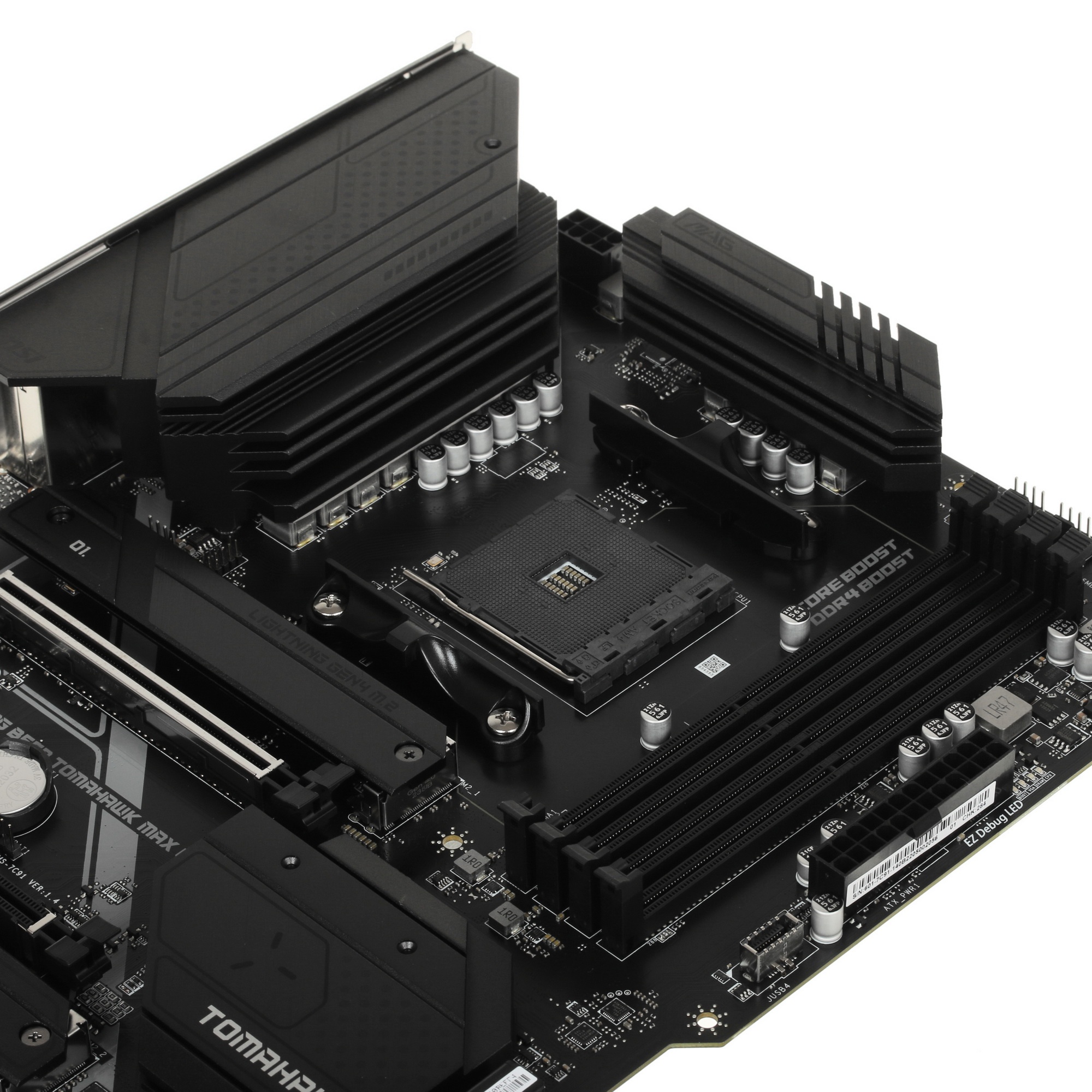 Материнская плата MSI MAG B550 TOMAHAWK MAX WIFI, AM4, AMD B550, 4xDDR4, 6xSATA, 2xM.2, 1xPCI-E 4.0