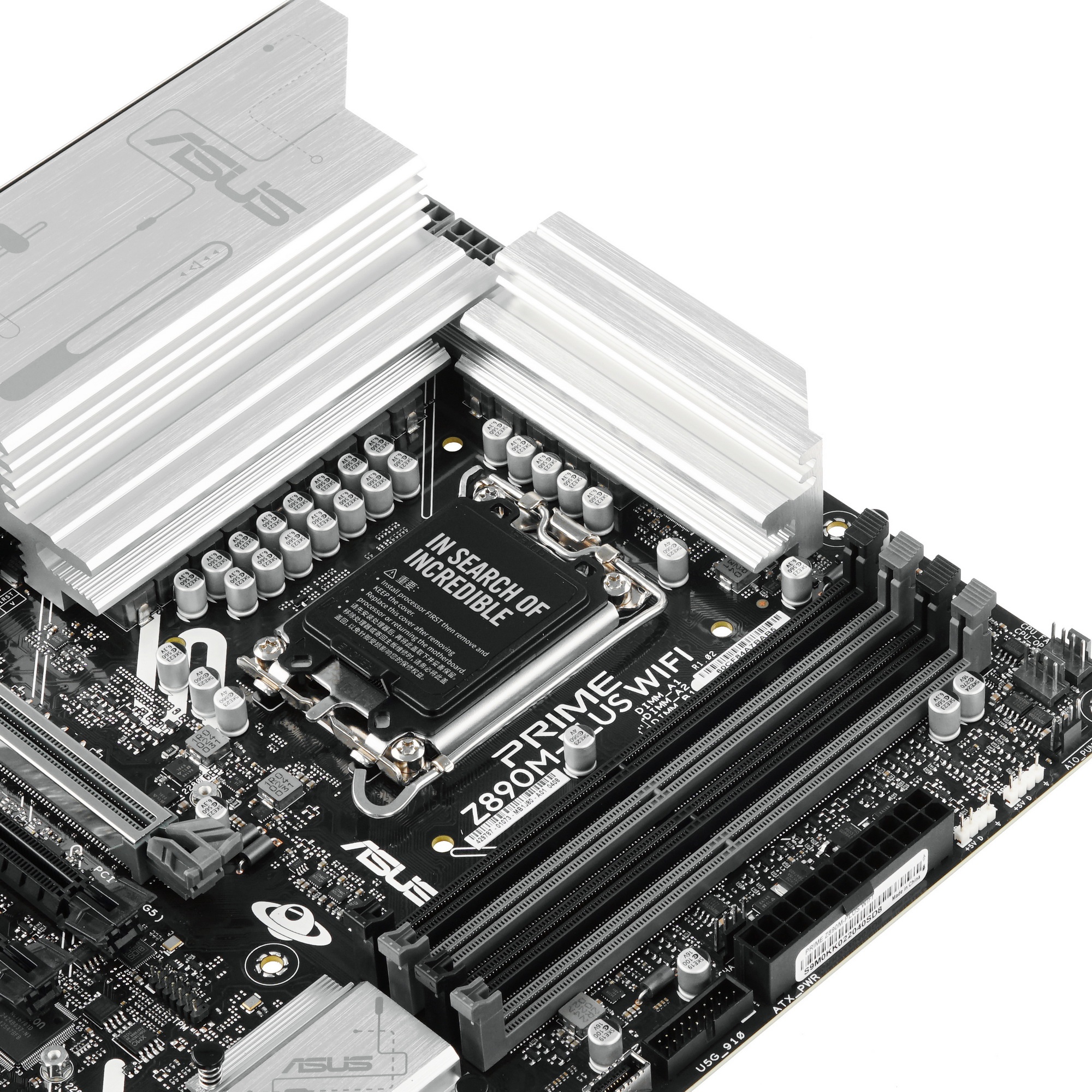 Материнская плата ASUS PRIME Z890M-PLUS WIFI, LGA 1851, Intel Z890, 4xDDR5, 6xSATA, 3xM.2, 1xPCIe 5.