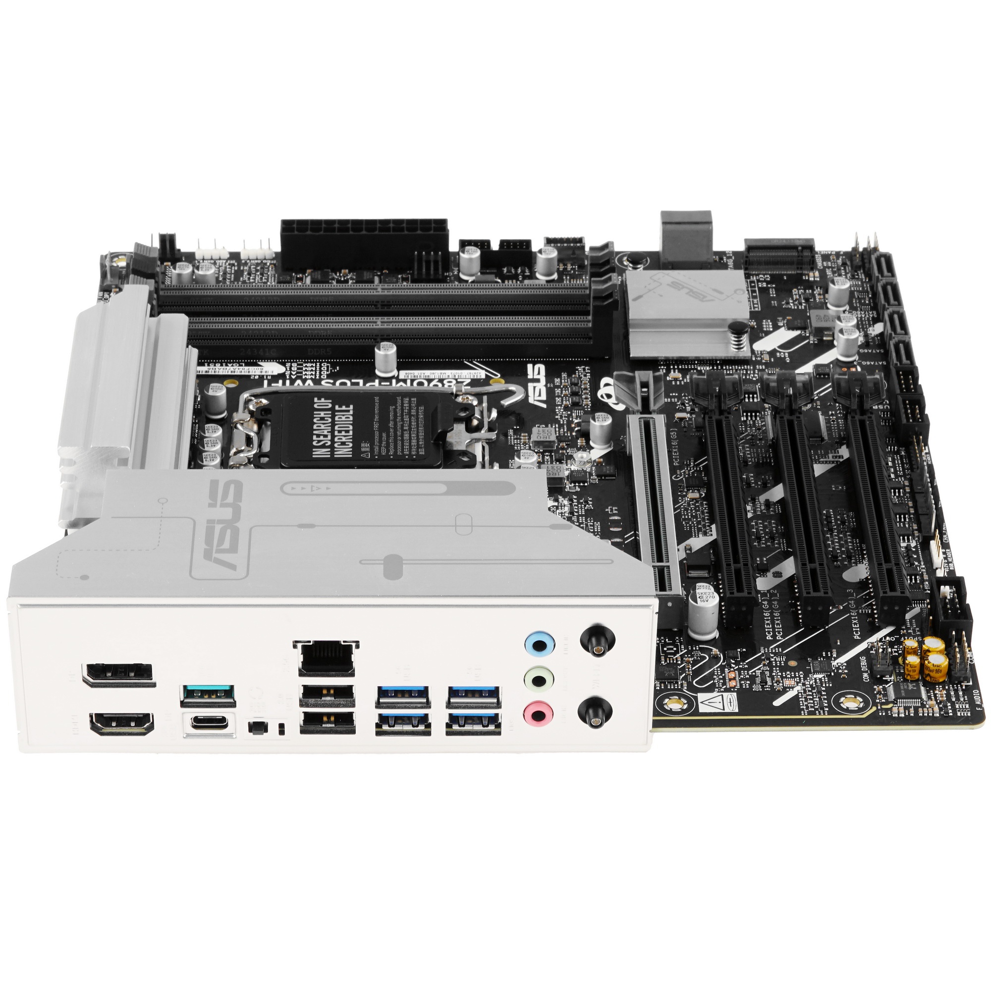 Материнская плата ASUS PRIME Z890M-PLUS WIFI, LGA 1851, Intel Z890, 4xDDR5, 6xSATA, 3xM.2, 1xPCIe 5.