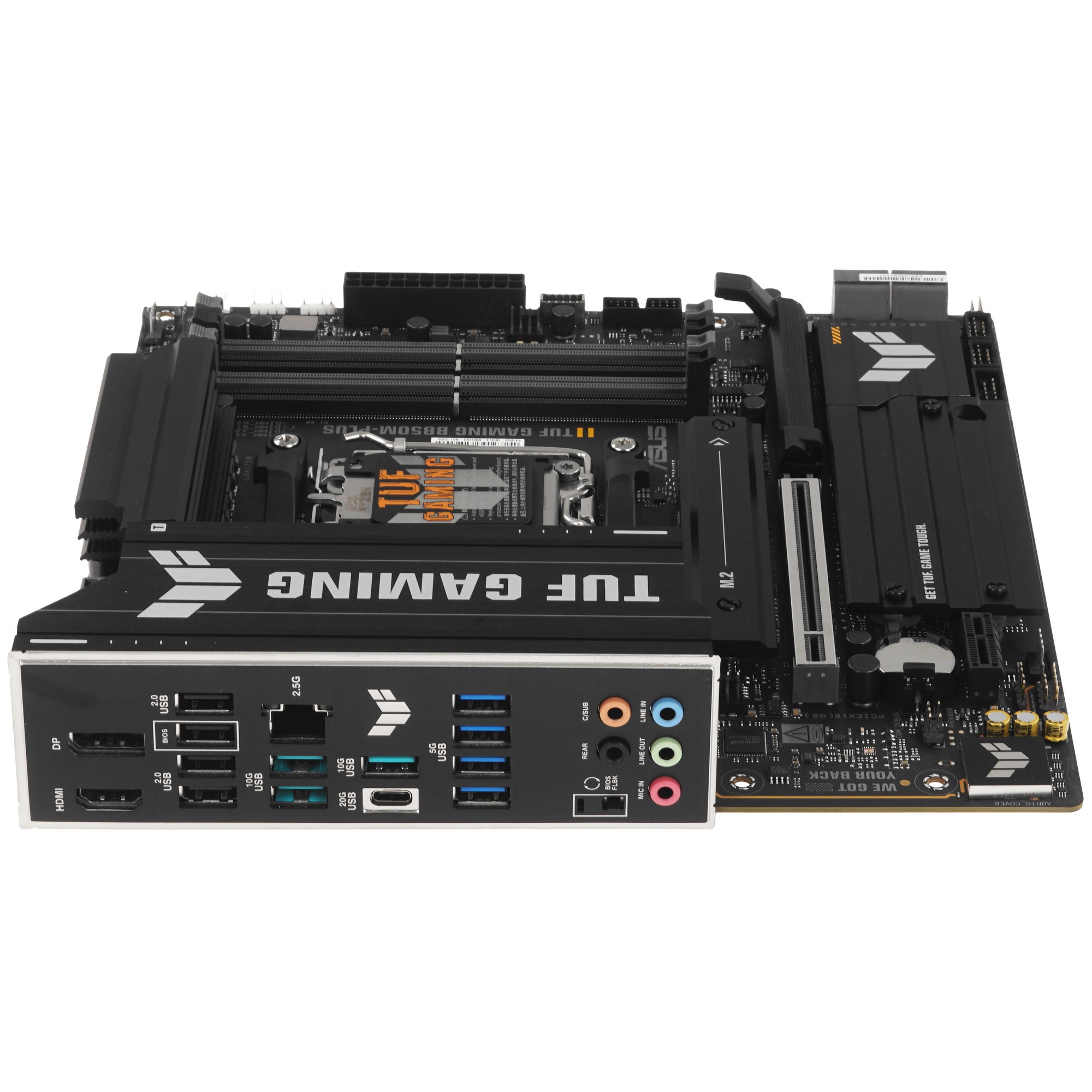 Материнская плата ASUS TUF Gaming B850M-Plus, AM5, AMD B850, 4xDDR5, 4xSATA, 3xM.2, 1xPCIe 5.0 x16,
