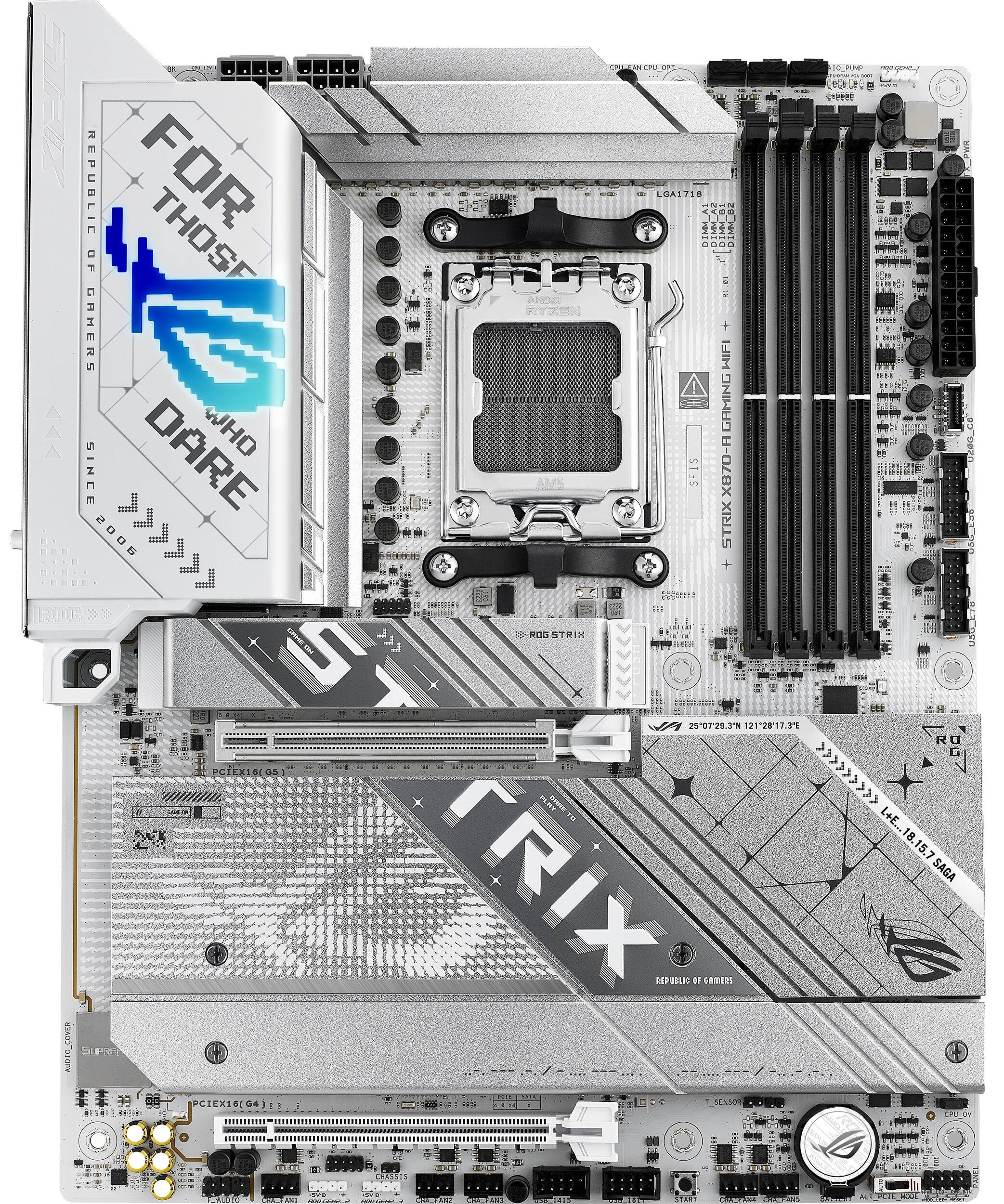 Материнская плата ASUS ROG STRIX X870-A GAMING WIFI, AM5, AMD X870, 4xDDR5, 2xSATA, 4xM.2, 1xPCI-E 4