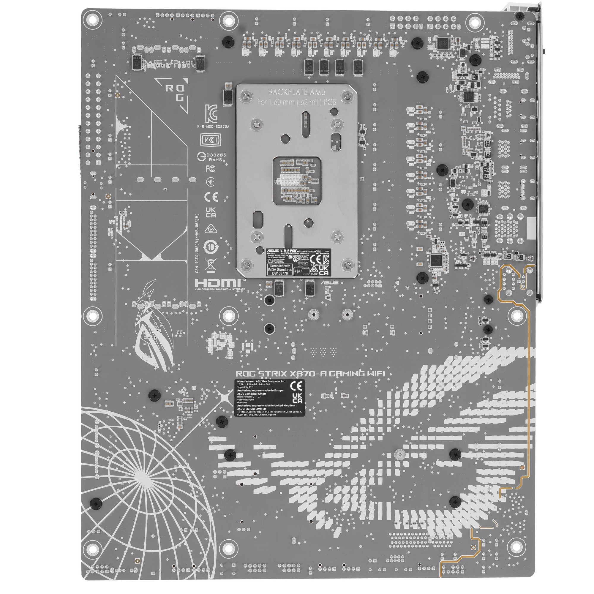 Материнская плата ASUS ROG STRIX X870-A GAMING WIFI, AM5, AMD X870, 4xDDR5, 2xSATA, 4xM.2, 1xPCI-E 4