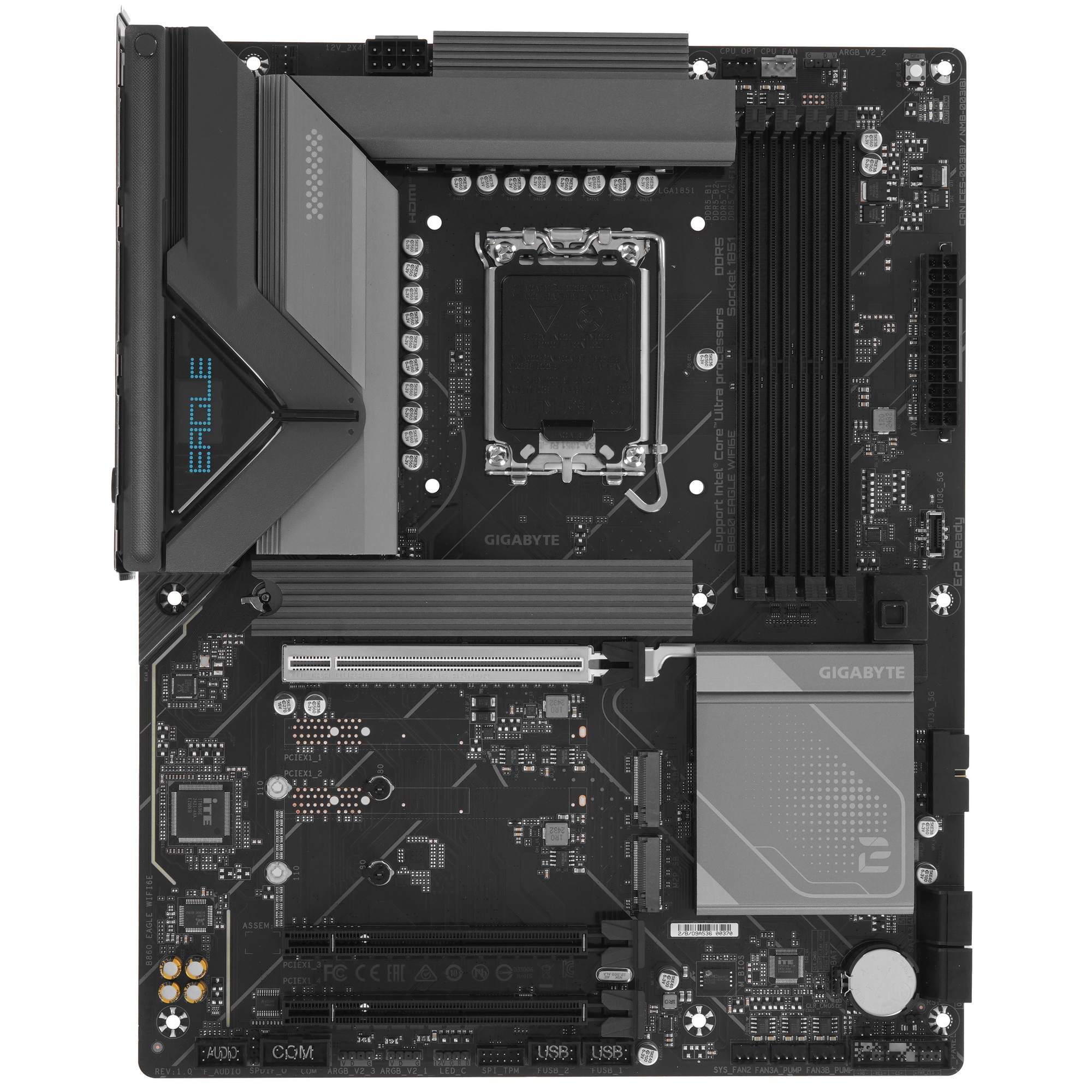 Материнская плата Gigabyte B860 EAGLE WIFI6E, LGA 1851, Intel B860, 4xDDR5, 4xSATA, 3xM.2, 1xPCIe 5.