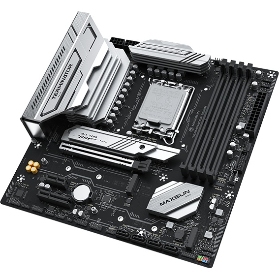 Материнская плата MAXSUN MS-Terminator B860M, LGA1851, B860, 4*DDR5, 4*SATA3, 3*M.2, USB 3.2, USB 2.