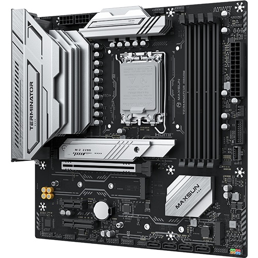 Материнская плата MAXSUN MS-Terminator B860M, LGA1851, B860, 4*DDR5, 4*SATA3, 3*M.2, USB 3.2, USB 2.