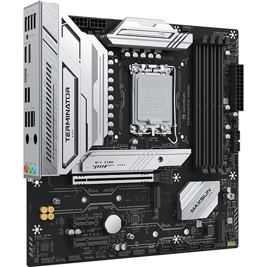 Материнская плата MAXSUN MS-Terminator B860M, LGA1851, B860, 4*DDR5, 4*SATA3, 3*M.2, USB 3.2, USB 2.