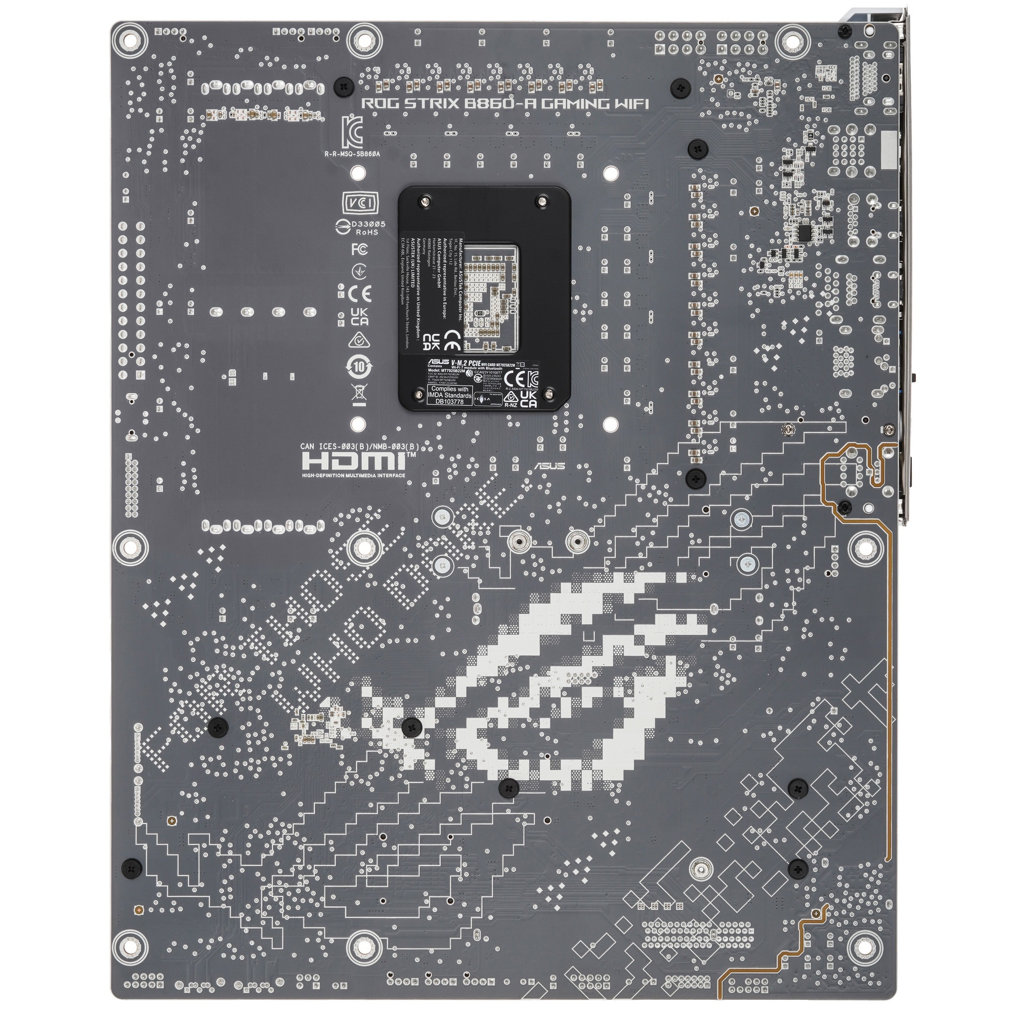 Материнская плата ASUS ROG STRIX B860-A GAMING WIFI, LGA1851, Intel B860, 4xDDR5, 4xSATA, 4xM.2, 2xP