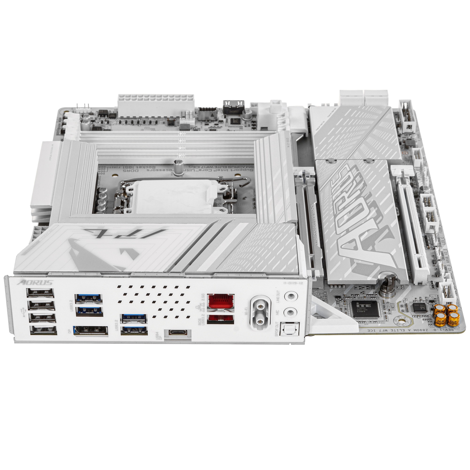 Материнская плата Gigabyte Z890M AORUS ELITE WIFI7 ICE, LGA 1851, Intel Z890, 4xDDR5, 4xSATA, 3xM.2,
