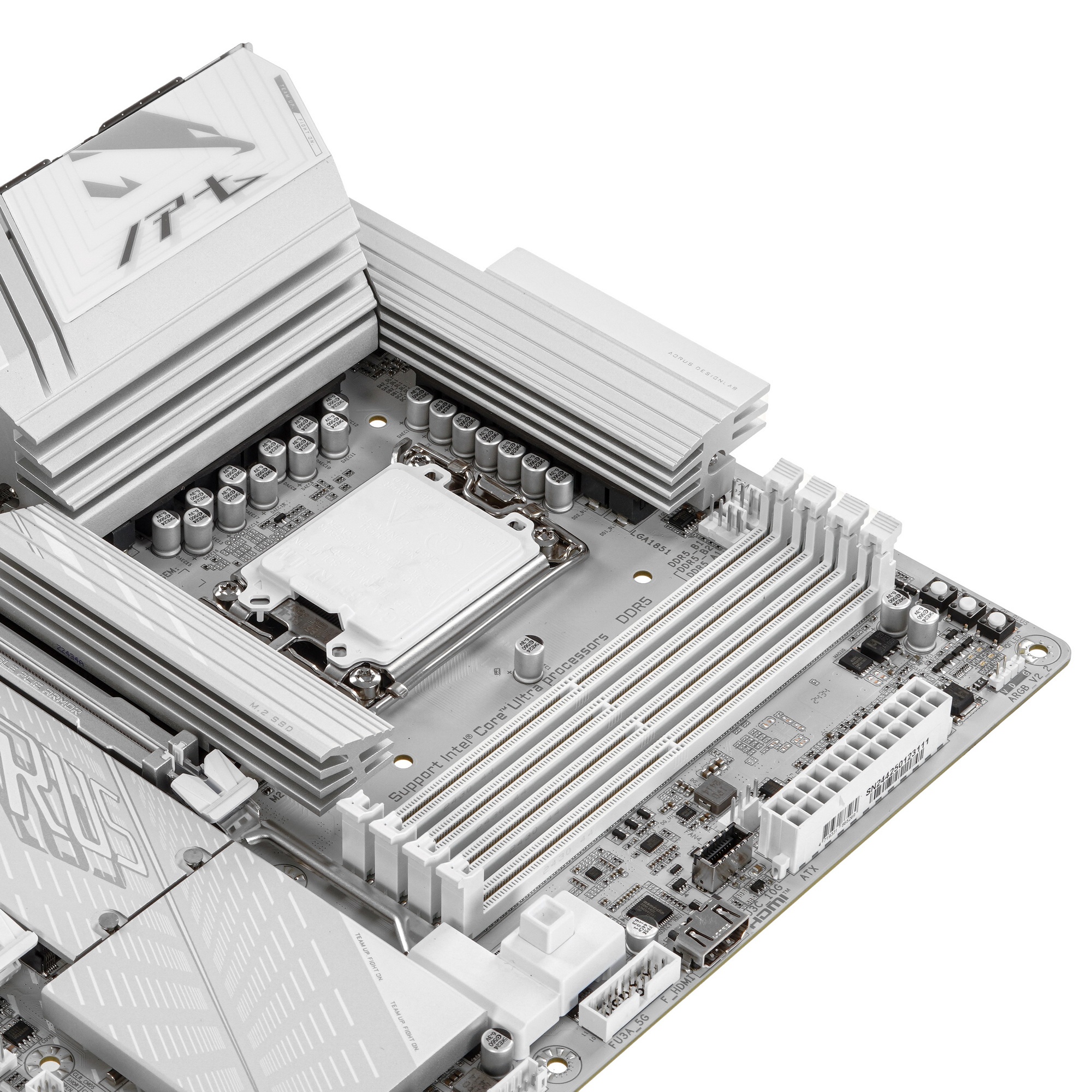 Материнская плата Gigabyte Z890M AORUS ELITE WIFI7 ICE, LGA 1851, Intel Z890, 4xDDR5, 4xSATA, 3xM.2,