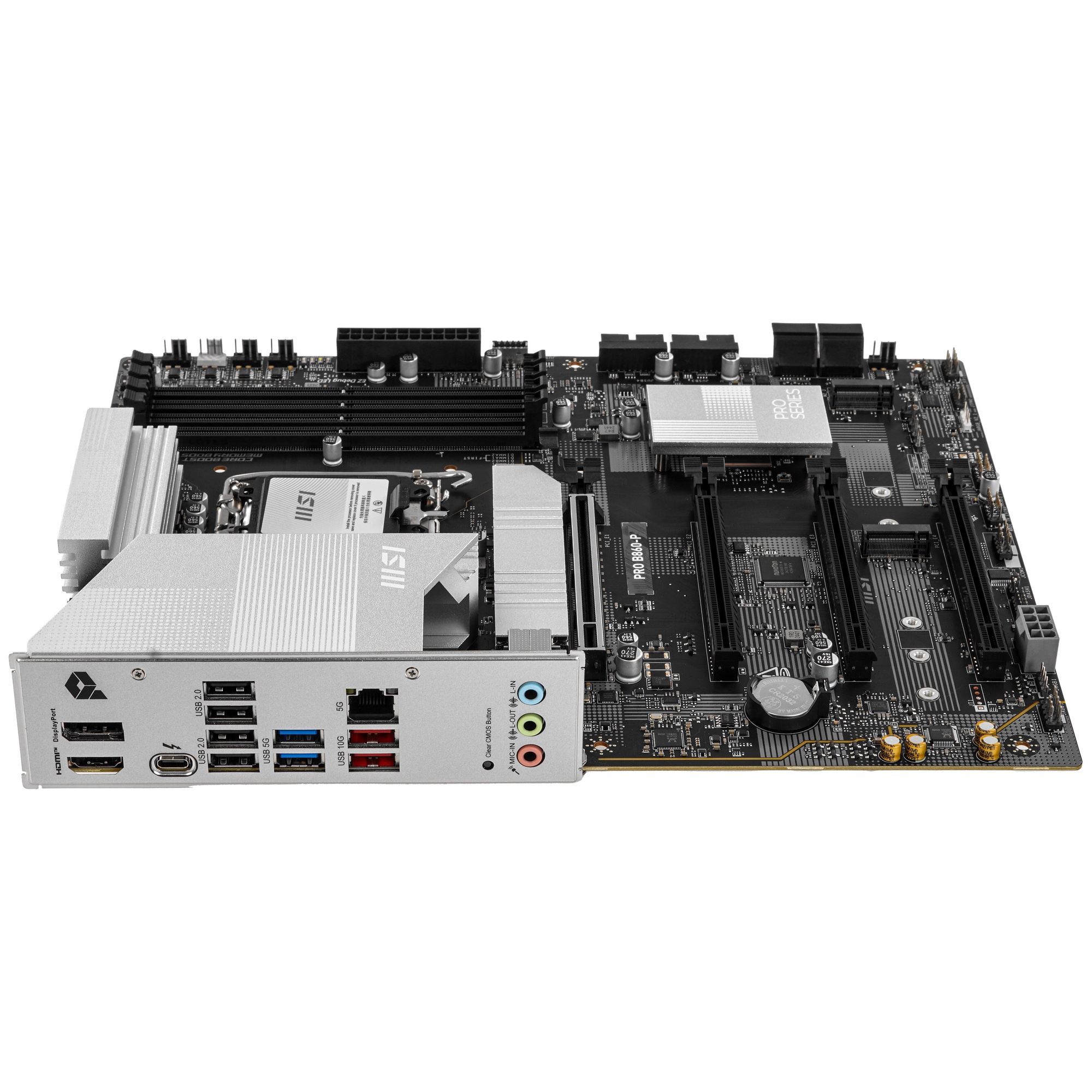 Материнская плата MSI PRO B860-P, LGA 1851, Intel B860, 4xDDR5, 4xSATA, 3xM.2, 1xPCIe 5.0 x16, 1xPCI