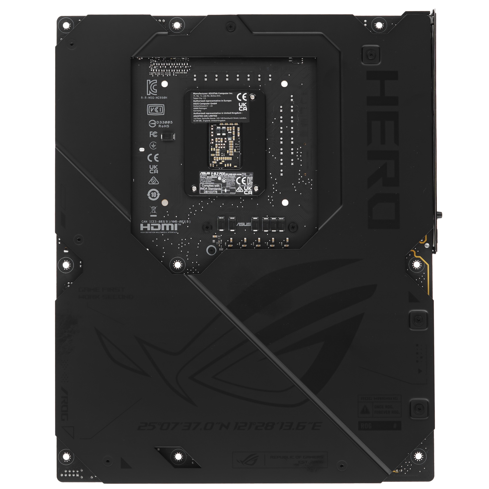 Материнская плата ASUS ROG MAXIMUS Z890 HERO, LGA 1851, Intel Z890, 4xDDR5, 4xSATA, 6xM.2, 1xPCIe 5.