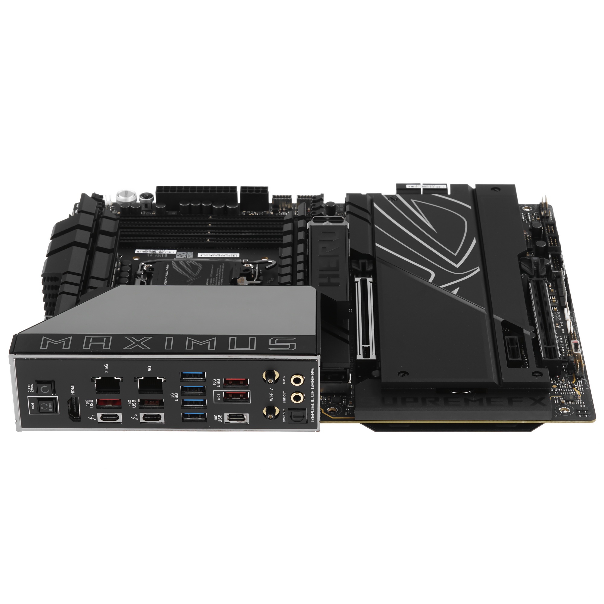 Материнская плата ASUS ROG MAXIMUS Z890 HERO, LGA 1851, Intel Z890, 4xDDR5, 4xSATA, 6xM.2, 1xPCIe 5.