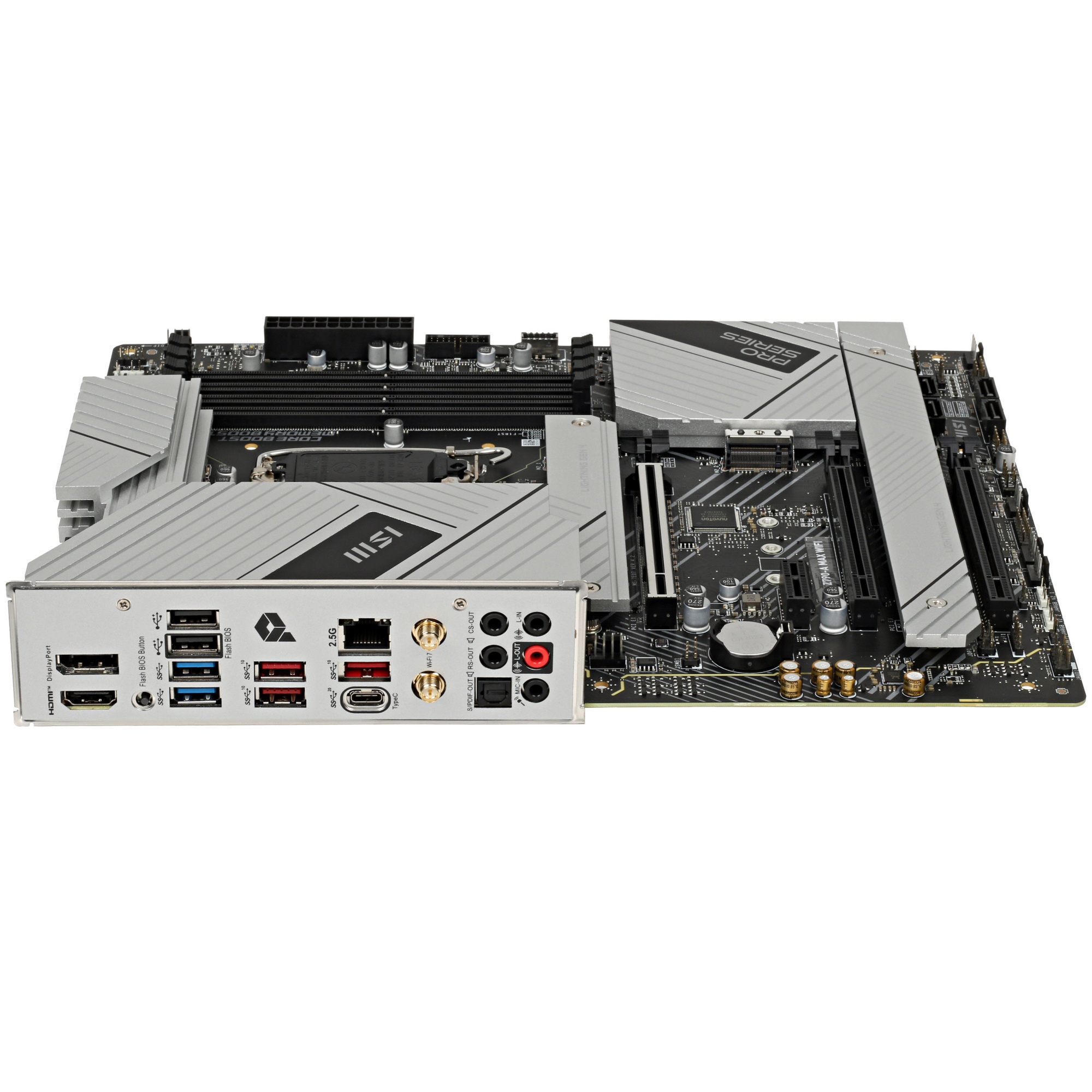 Материнская плата MSI PRO Z790-A MAX WIFI, LGA 1700, Intel Z790, 4xDDR5, 6xSATA, 4xM.2, 1xPCI-E 5.0