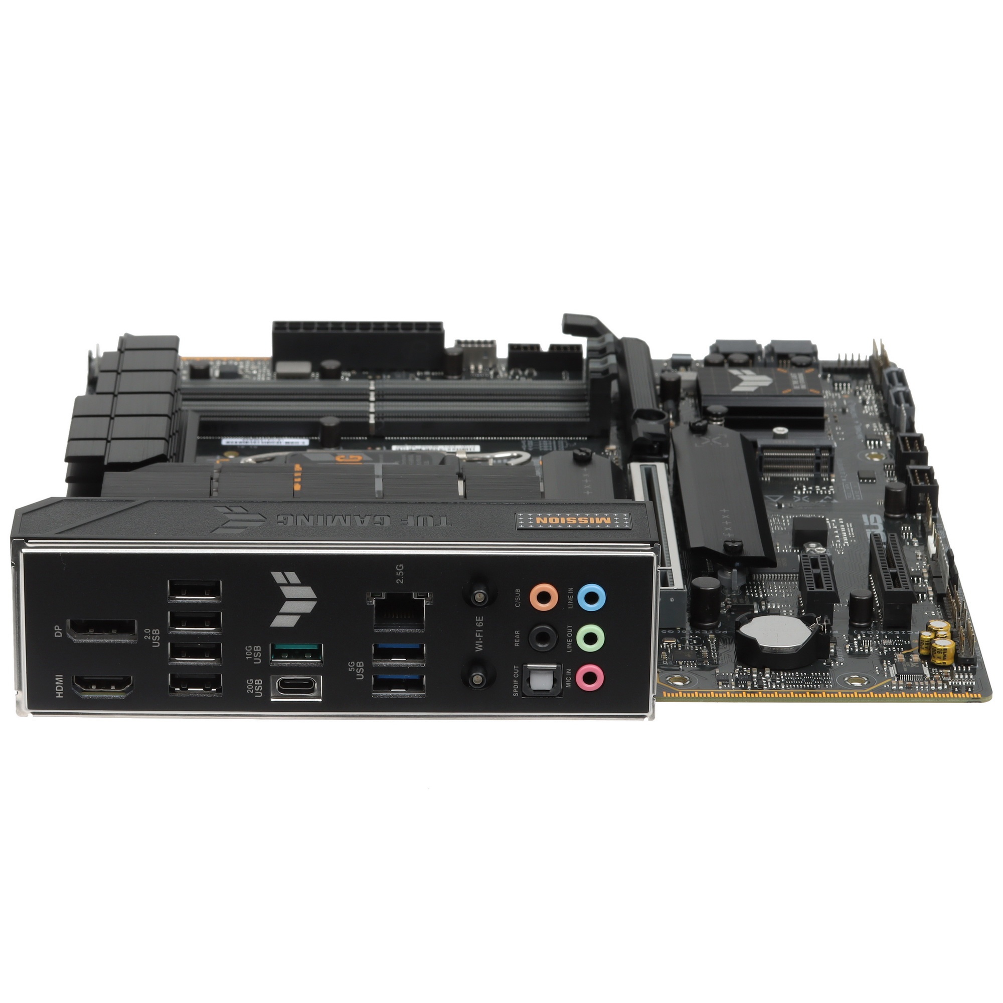 Материнская плата ASUS TUF GAMING B760M-PLUS WIFI II, LGA 1700, Intel B760, 4xDDR5, 4xSATA, 3xM.2, 1