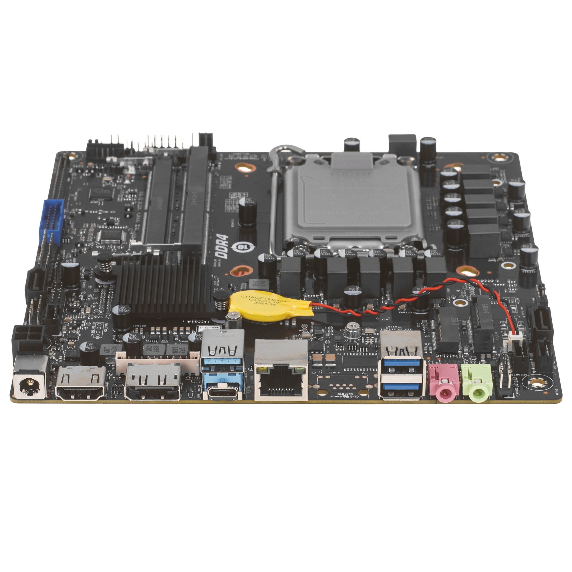 Материнская плата AFOX AFMIQ670D4-MI4-V2, LGA 1700, Intel Q670, 2xDDR4L, 2xSATA, 1xM.2, 1xHDMI, 1xDP