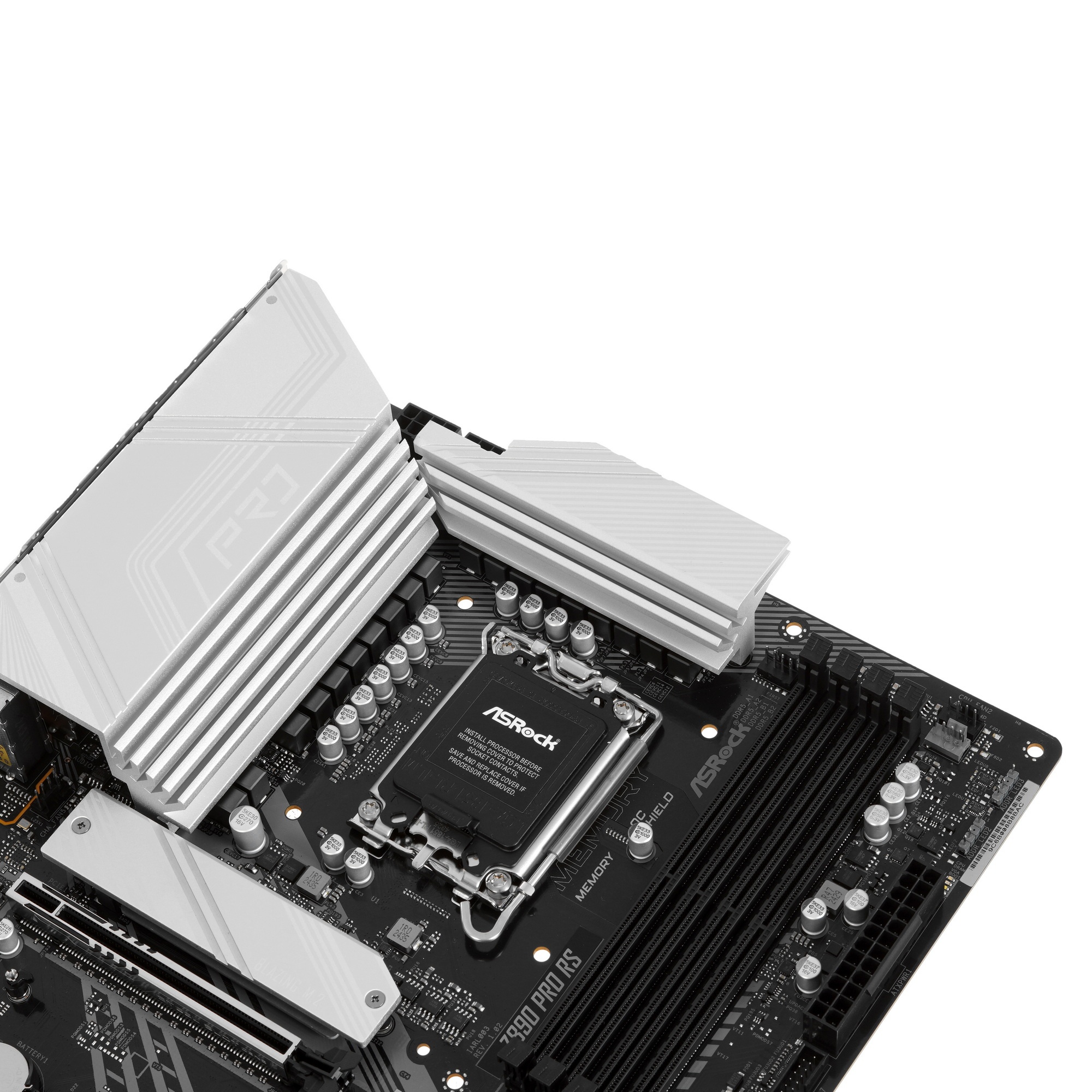 Материнская плата ASROCK Z890 PRO RS, LGA1851, Intel Z890, 4xDDR5, 4xSATA, 4xM.2, 1xPCIe 5.0 x16, 2x