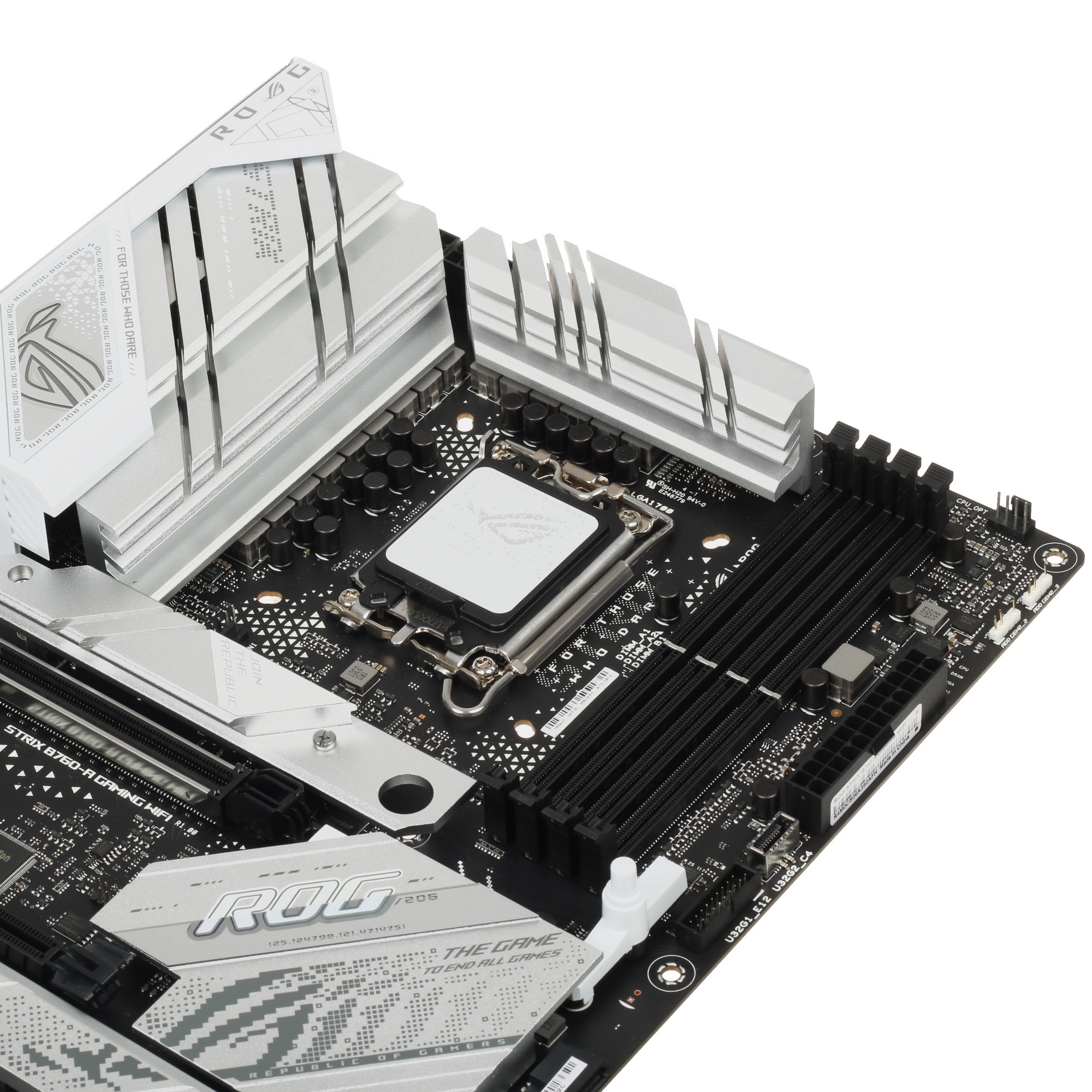 Материнская плата ASUS ROG STRIX B760-A GAMING WIFI, LGA 1700, Intel B760, 4xDDR5, 4xSATA, 3xM.2, 1x