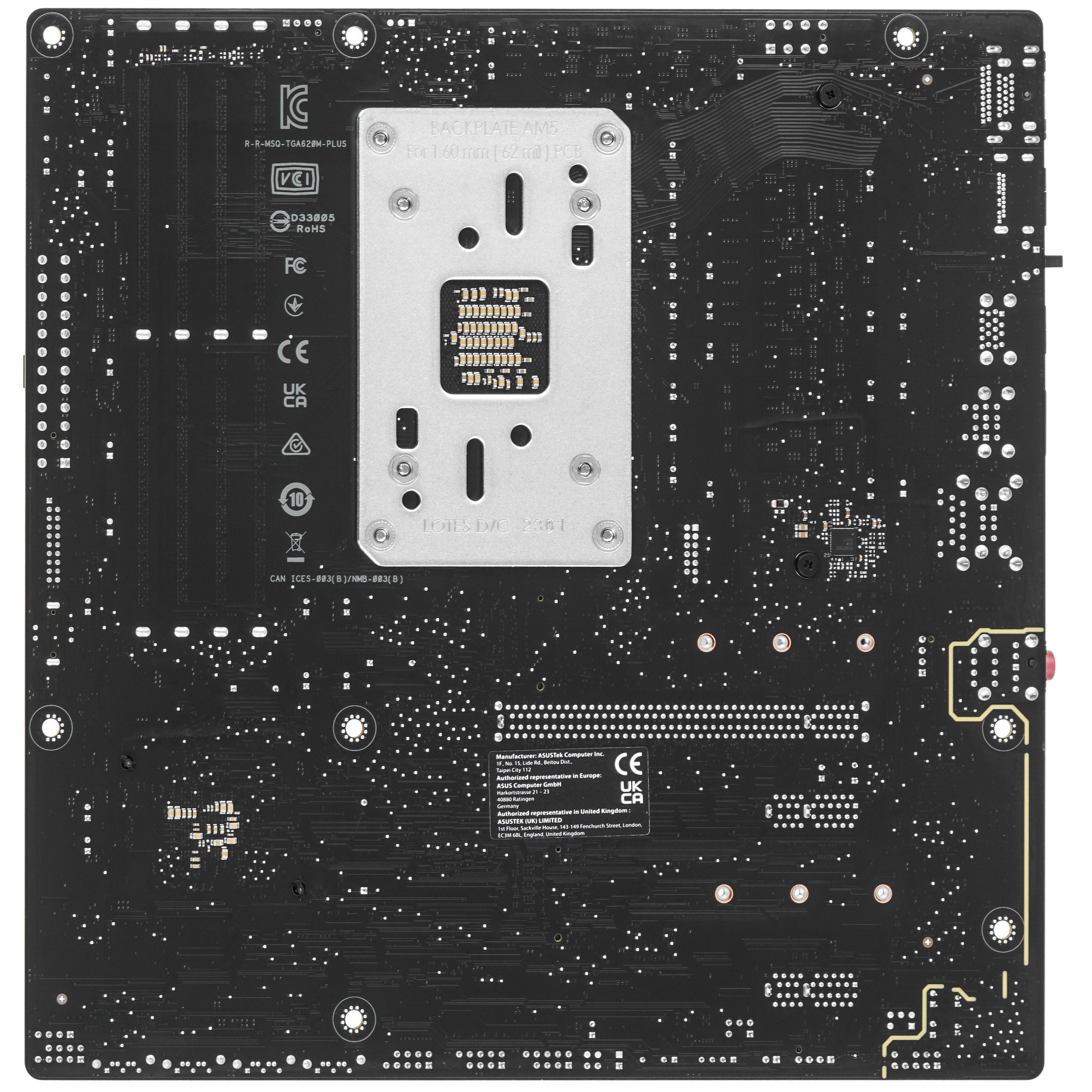Материнская плата ASUS TUF GAMING A620M-PLUS, AM5, AMD A620, 4xDDR5, 4xSATA, 2xM.2, 1xPCI-E 4.0 x16,