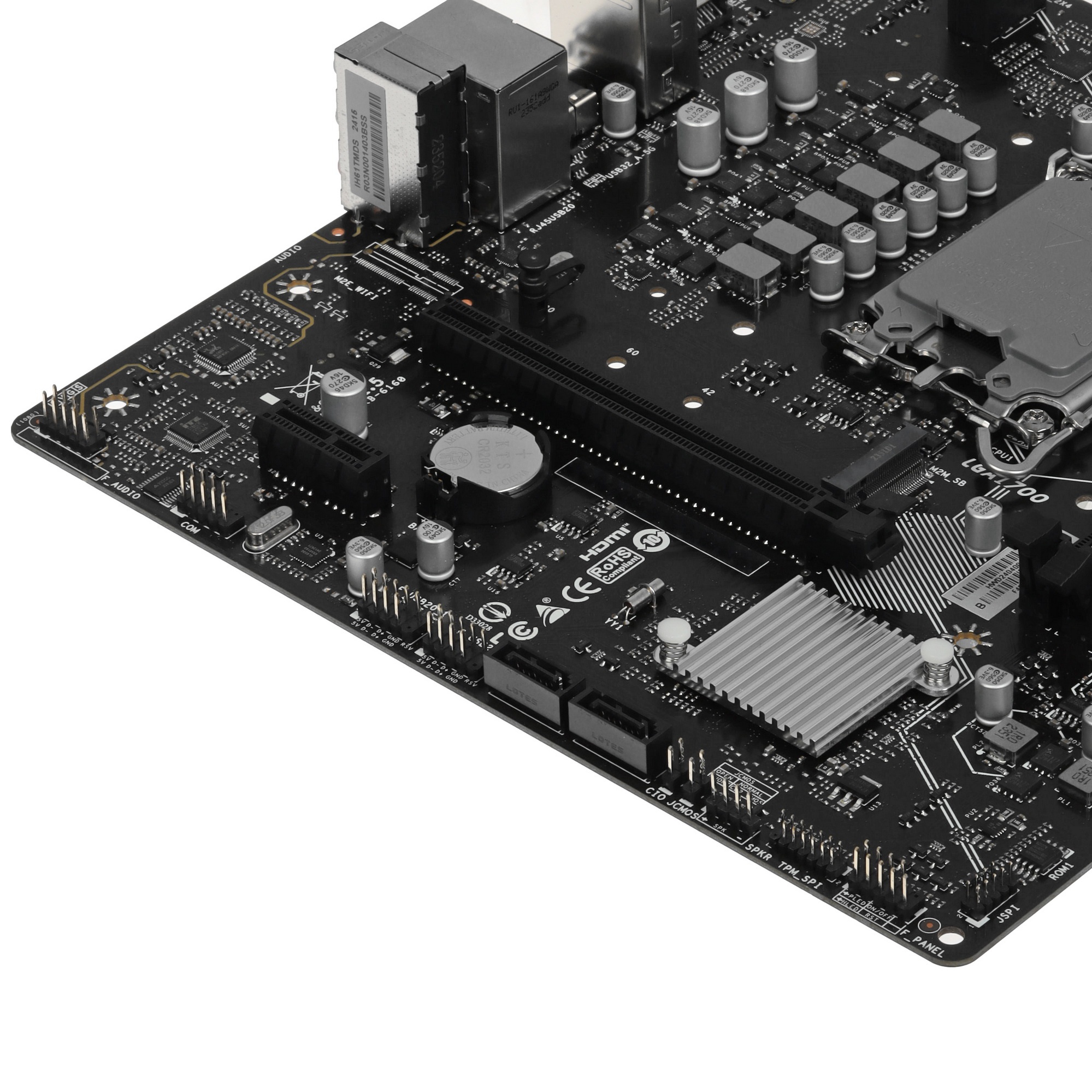 Материнская плата Biostar H610MS, LGA 1700, Intel H610, 2xDDR4, 4xSATA, 1xM.2, 1xPCIe 4.0 x16, 1xPCI