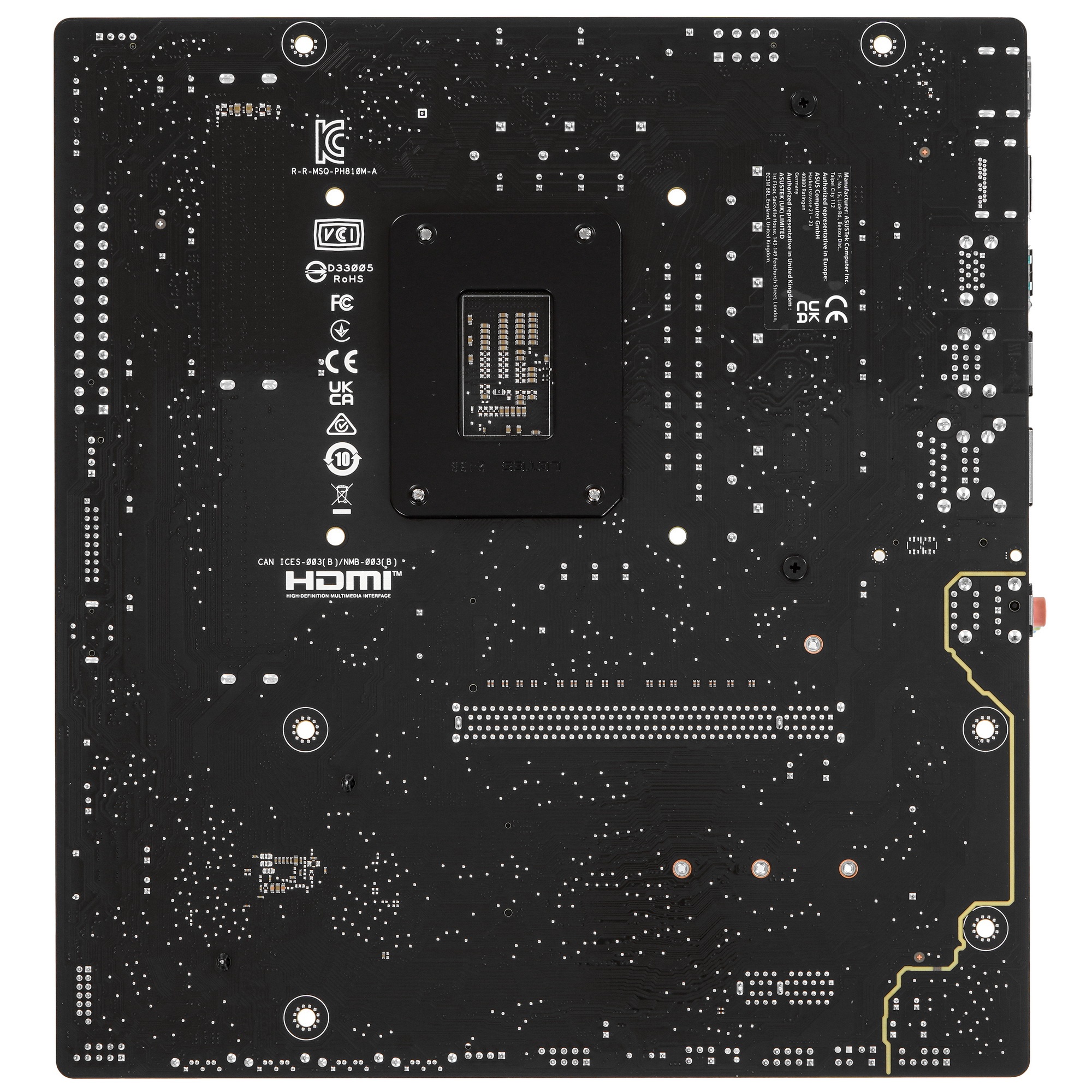 Материнская плата ASUS PRIME H810M-A-CSM, LGA 1851, Intel H810, 2xDDR5, 4xSATA, 2xM.2, 1xPCIe 4.0 x1