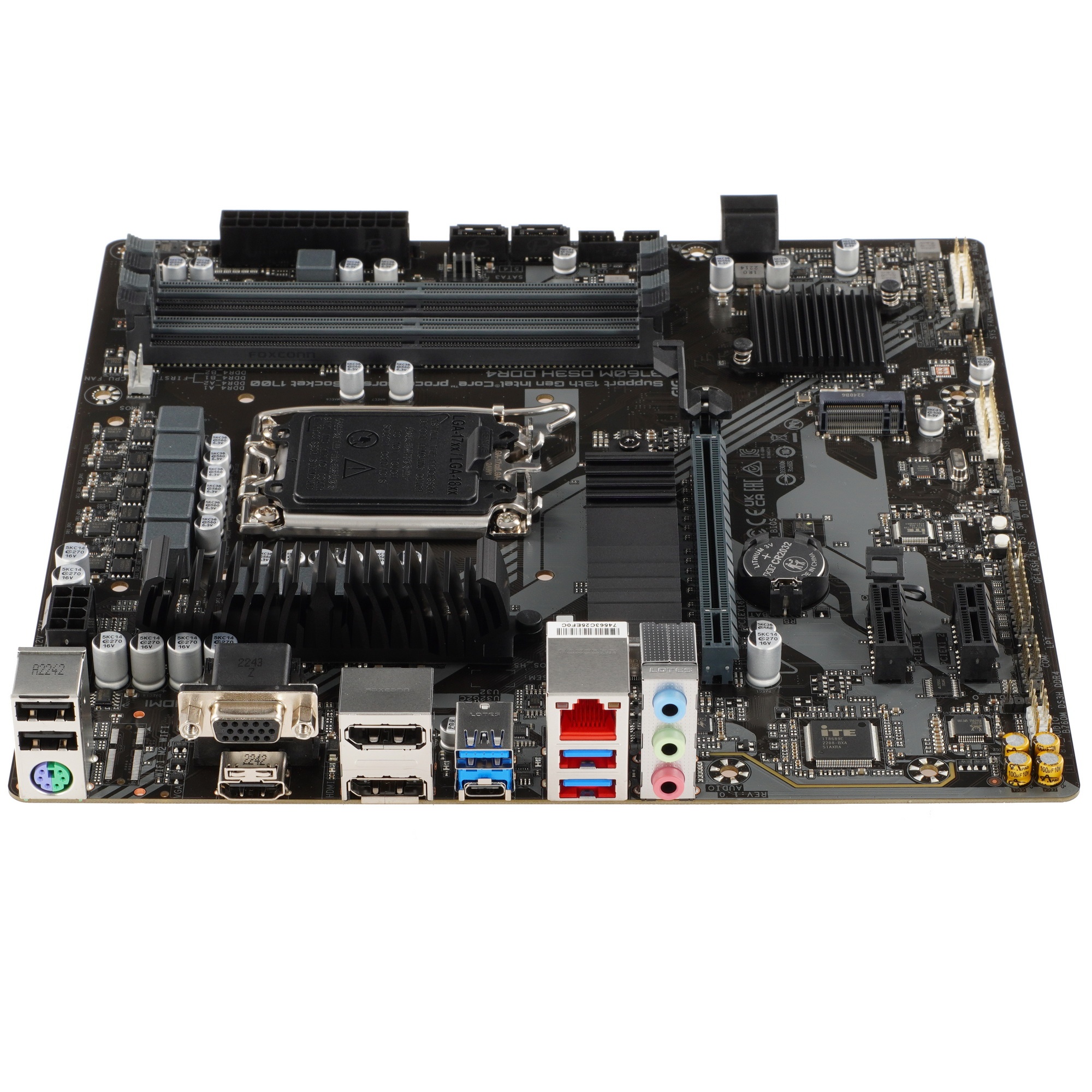 Материнская плата Gigabyte B760M DS3H DDR4, LGA 1700, Intel B760, 4xDDR4, 4xSATA, 2xM.2, 1xPCIe 4.0