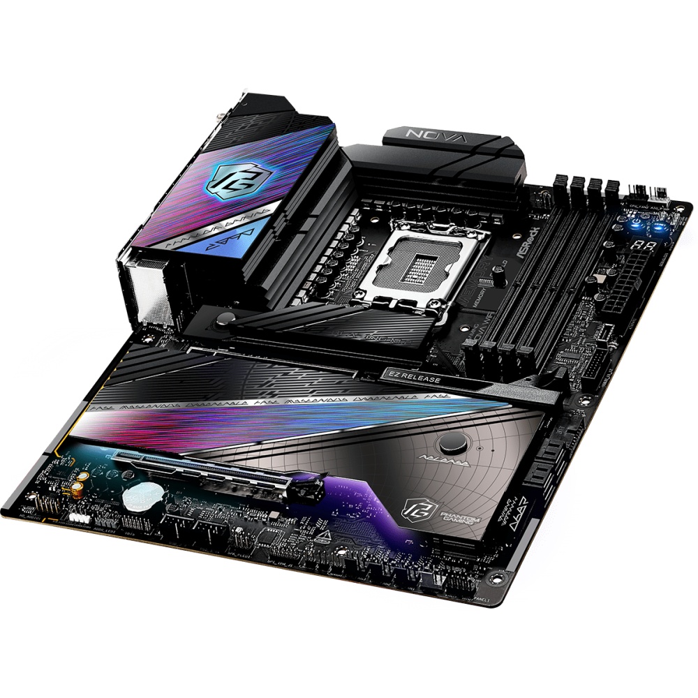 Материнская плата ASRock Z890 Nova WiFi, LGA 1851, Intel Z890, 4xDDR5, 4xSATA, 6xM.2, 1xPCIe 5.0 x16