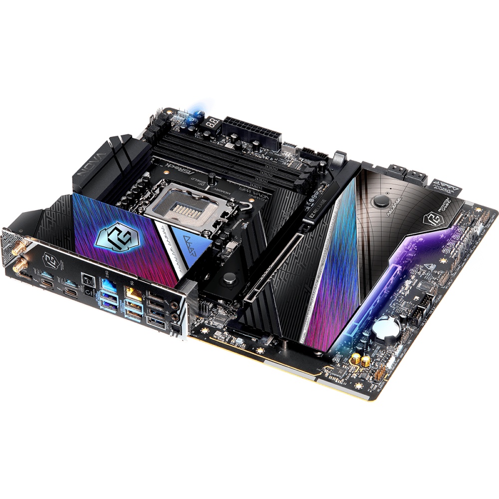 Материнская плата ASRock Z890 Nova WiFi, LGA 1851, Intel Z890, 4xDDR5, 4xSATA, 6xM.2, 1xPCIe 5.0 x16