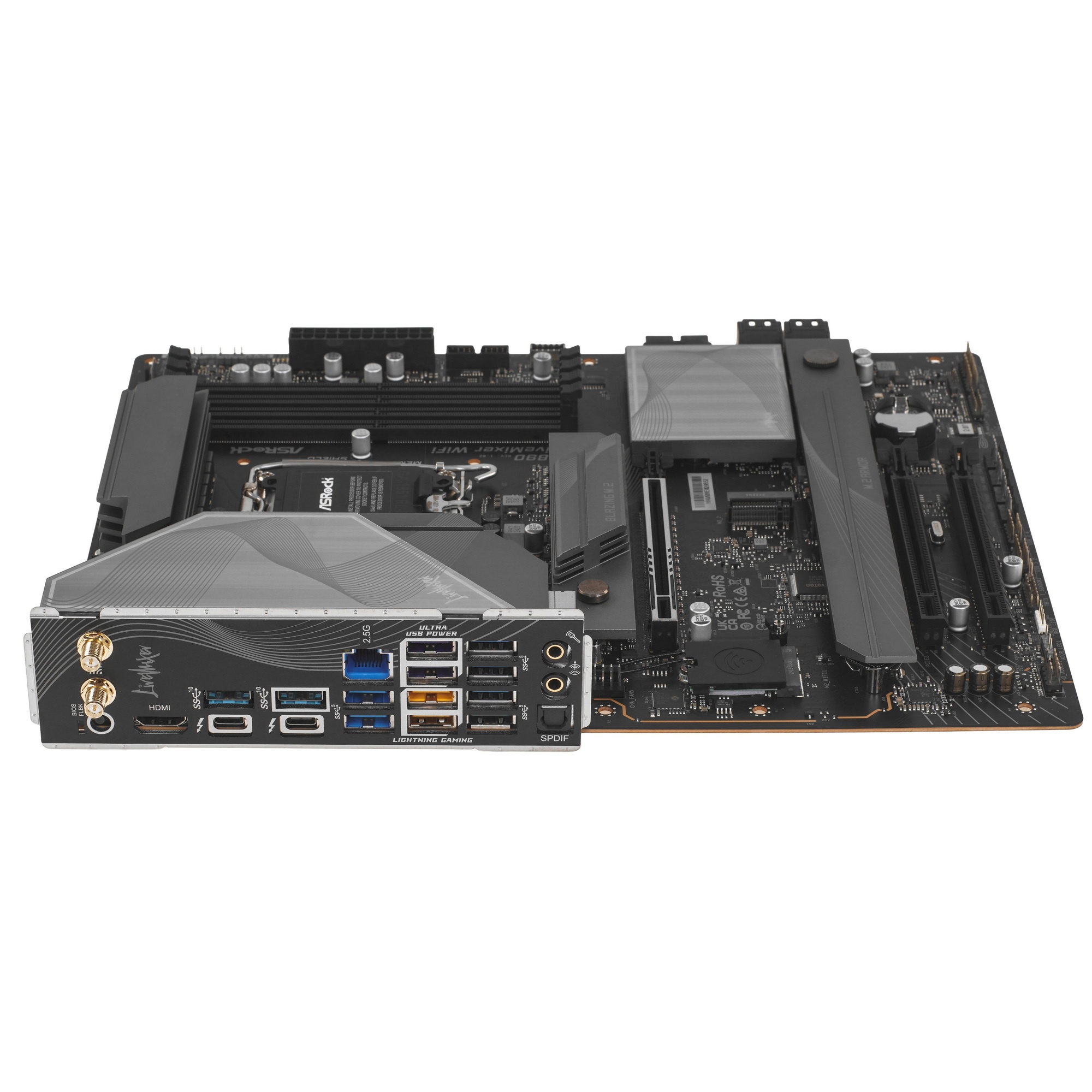 Материнская плата ASRock Z890 LiveMixer WiFi, LGA 1851, Intel Z890, 4xDDR5, 4xSATA, 4xM.2, 1xPCIe 5.