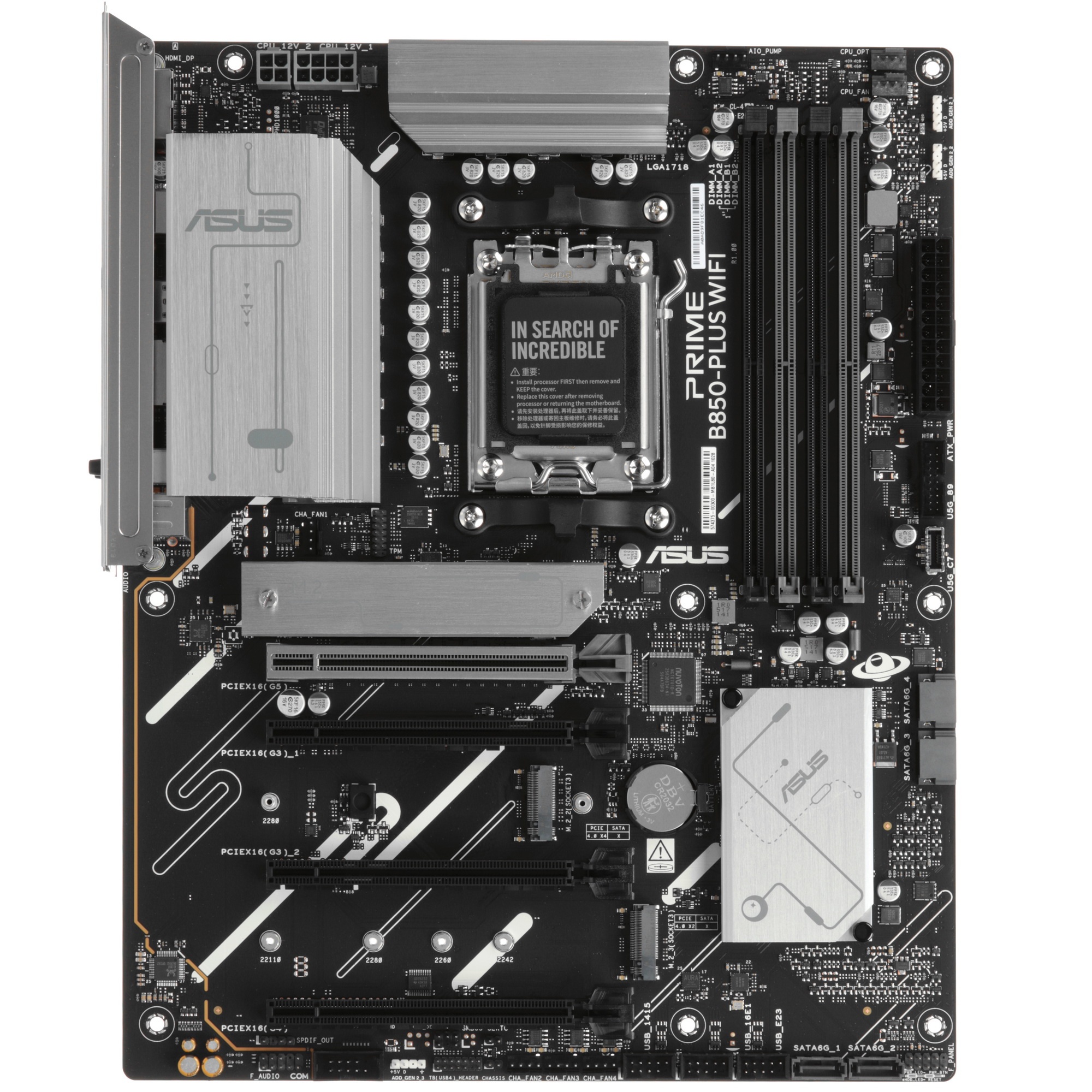 Материнская плата ASUS PRIME B850-PLUS WIFI AM5 AMD B850 4xDDR5 ATX AC`97 8ch(7.1) 2.5Gg RAID+HDMI+D