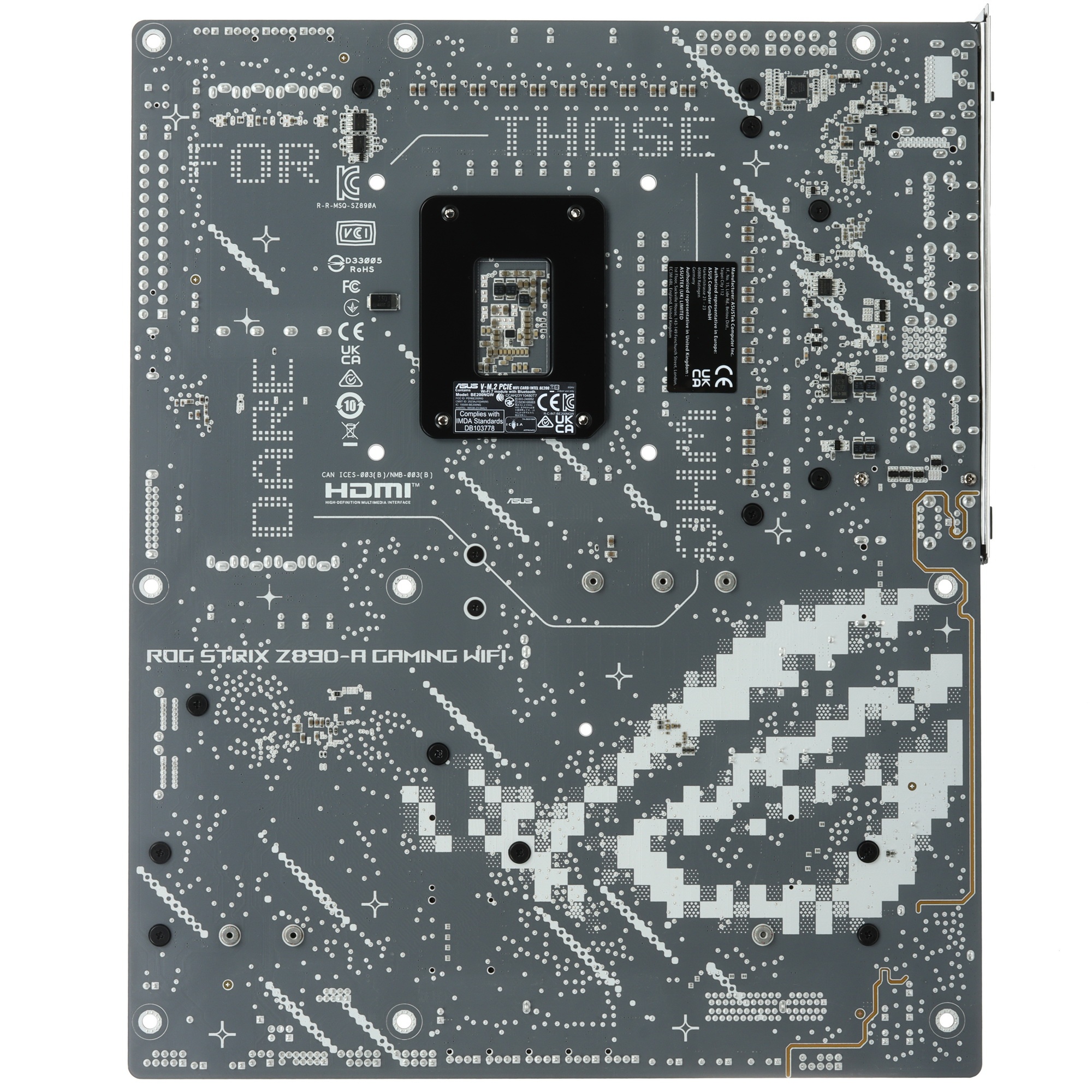 Материнская плата ASUS ROG STRIX Z890-A GAMING WIFI, LGA 1851, Intel Z890, 4xDDR5, 4xSATA, 5xM.2, 1x