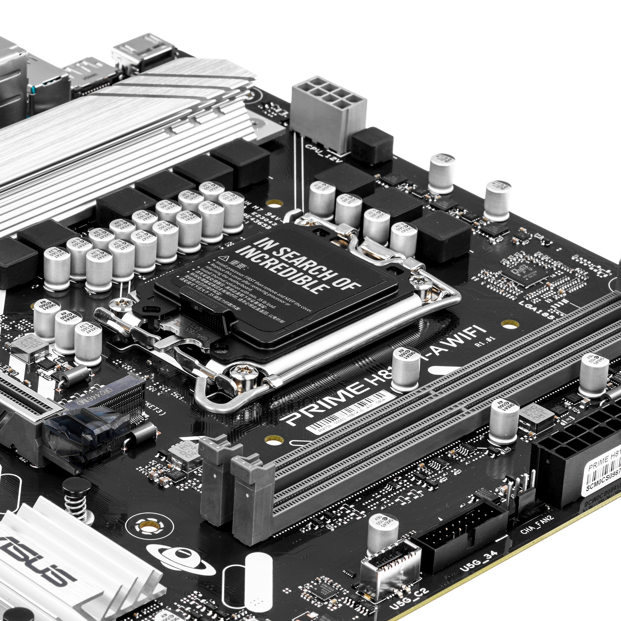 Материнская плата ASUS PRIME H810M-A WIFI, LGA 1851, Intel H810, 2xDDR5, 4xSATA, 2xM.2, 1xPCIe 4.0 x