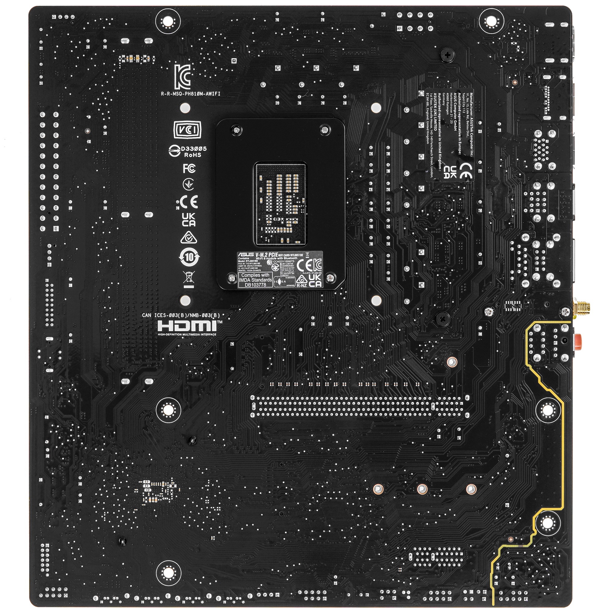 Материнская плата ASUS PRIME H810M-A WIFI, LGA 1851, Intel H810, 2xDDR5, 4xSATA, 2xM.2, 1xPCIe 4.0 x