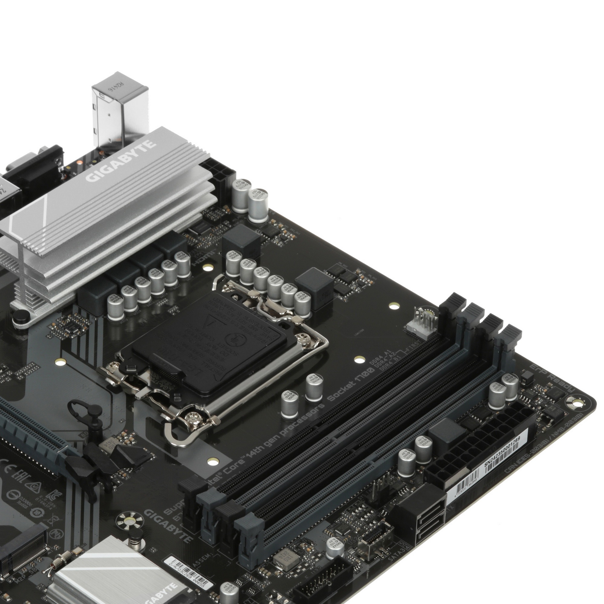 Материнская плата Gigabyte B760M D3HP DDR4, LGA 1700, Intel B760, 4xDDR4, 4xSATA, 2xM.2, 1xPCIe 4.0
