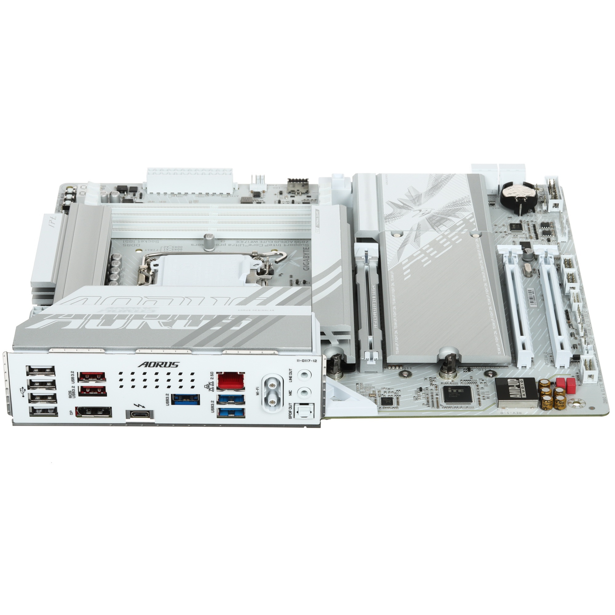 Материнская плата Gigabyte Z890 AORUS ELITE WIFI7 ICE, LGA 1851, Intel Z890, 4xDDR5, 4xSATA, 4xM.2,