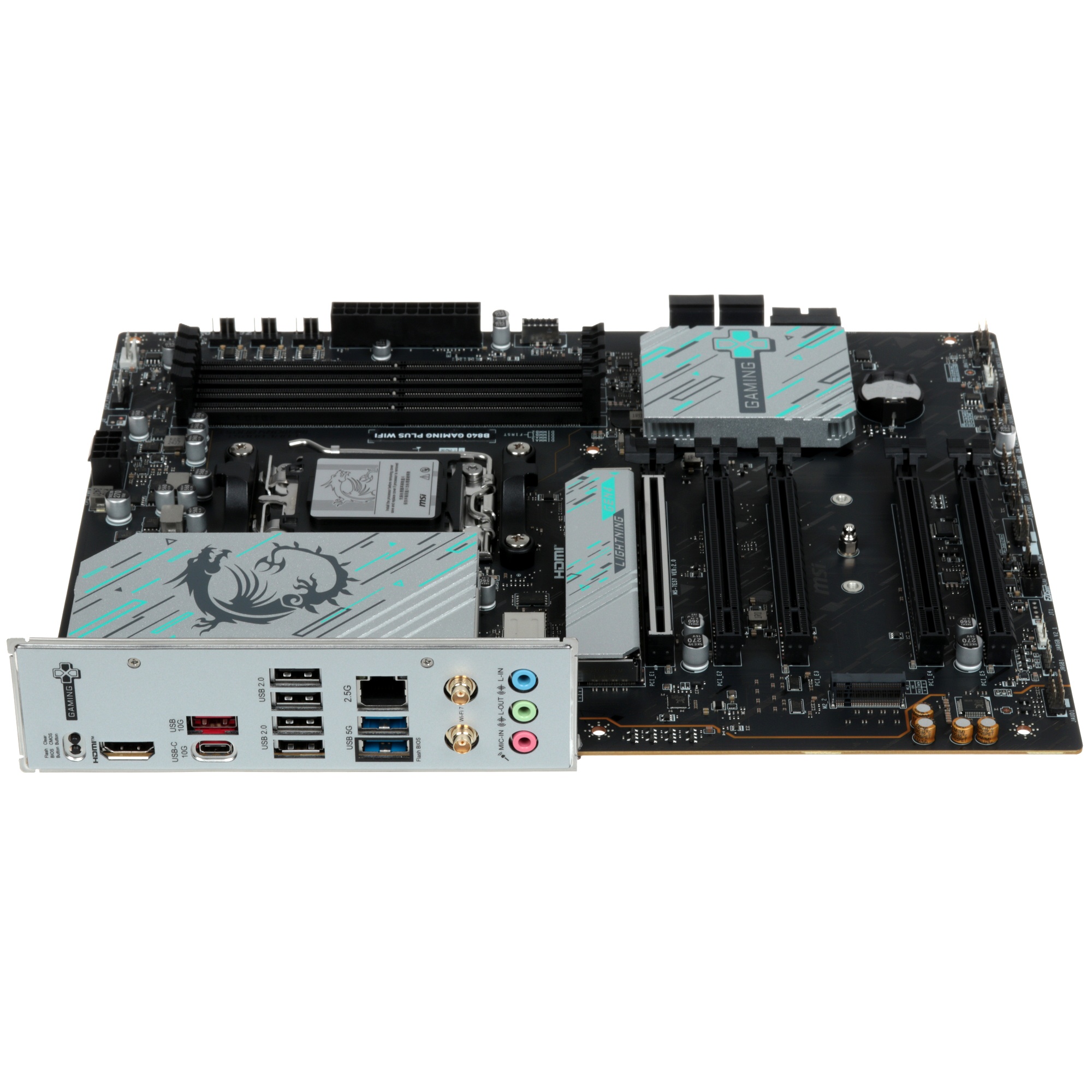 Материнская плата MSI B840 GAMING PLUS, Socket AM5, AMD B840, 4xDDR5, 4xSATA, 2xM.2, 1xPCI-E 4.0 x16