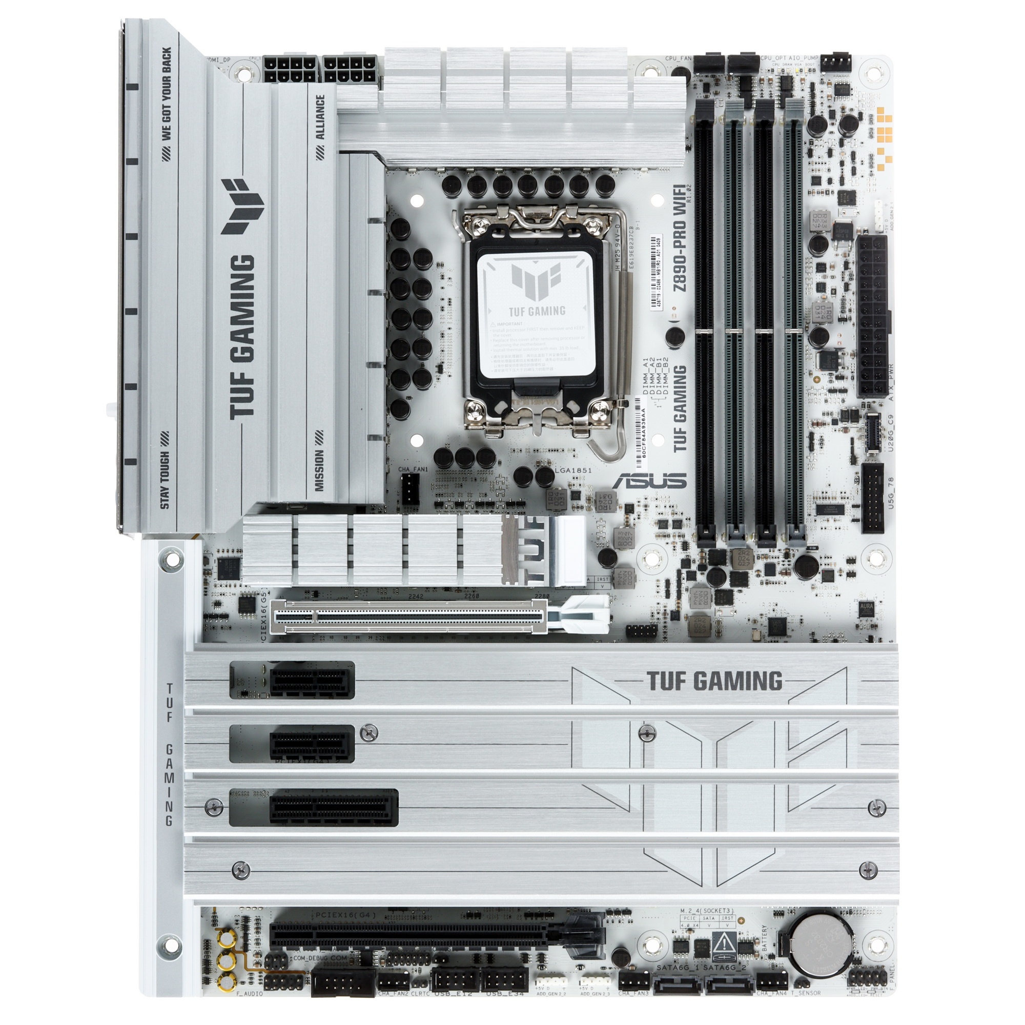 Материнская плата ASUS TUF GAMING Z890-PRO WIFI, LGA 1851, Intel Z890, 4xDDR5, 4xSATA, 4xM.2, 1xPCIe