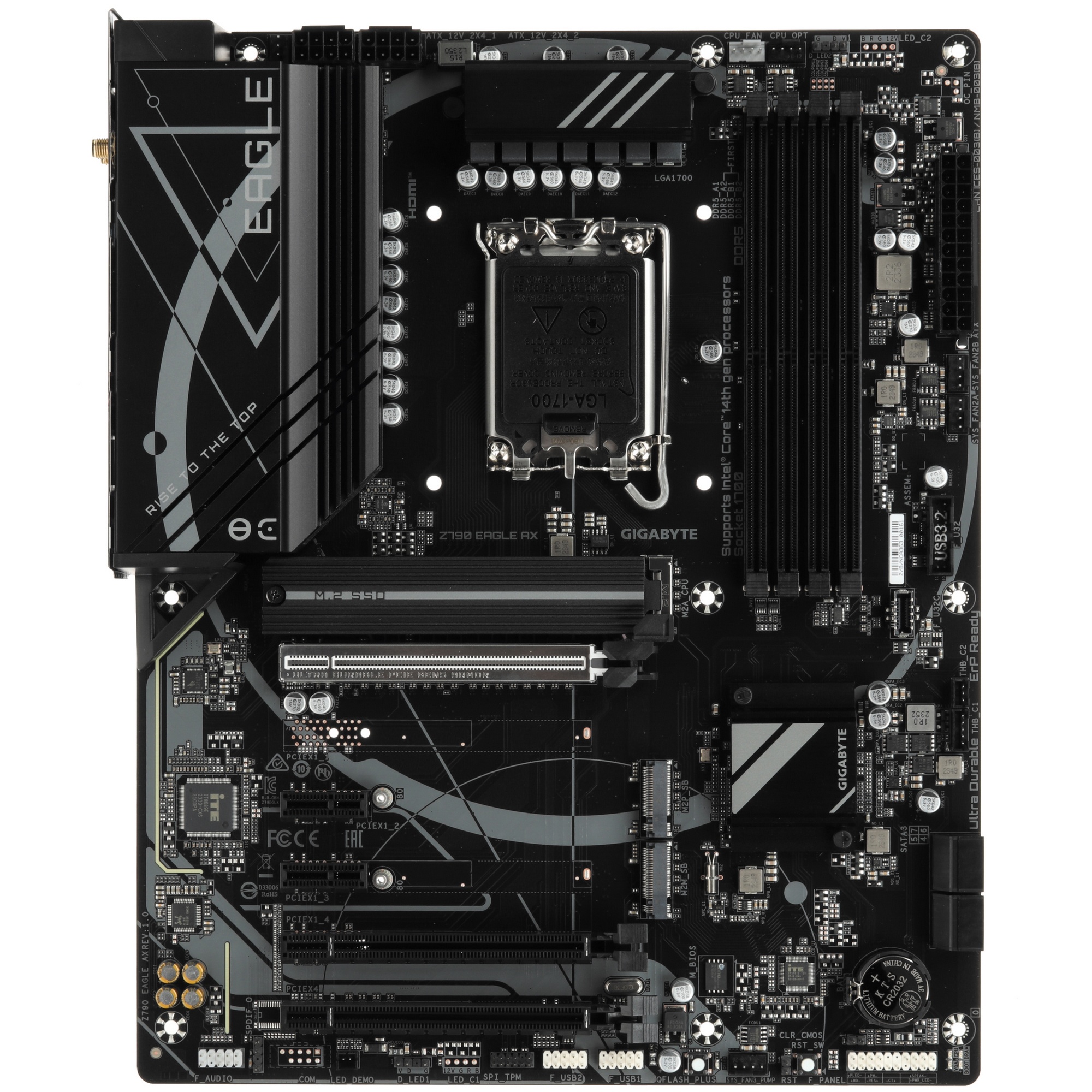 Материнская плата Gigabyte Z790 EAGLE AX, LGA 1700, Intel Z790, 4xDDR5, 4xSATA, 3xM.2, 1xPCIe 3.0 x1
