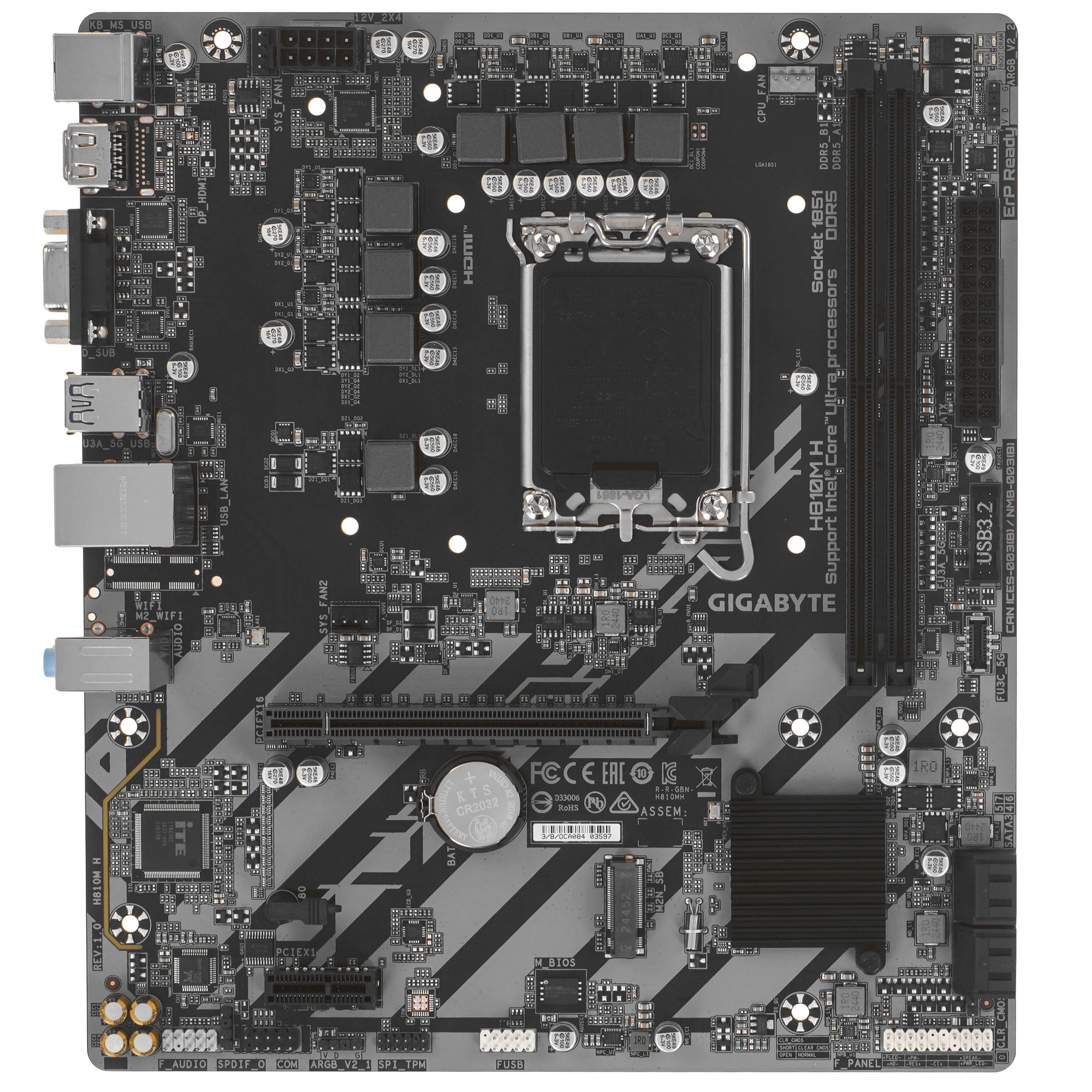 Материнская плата Gigabyte H810M H