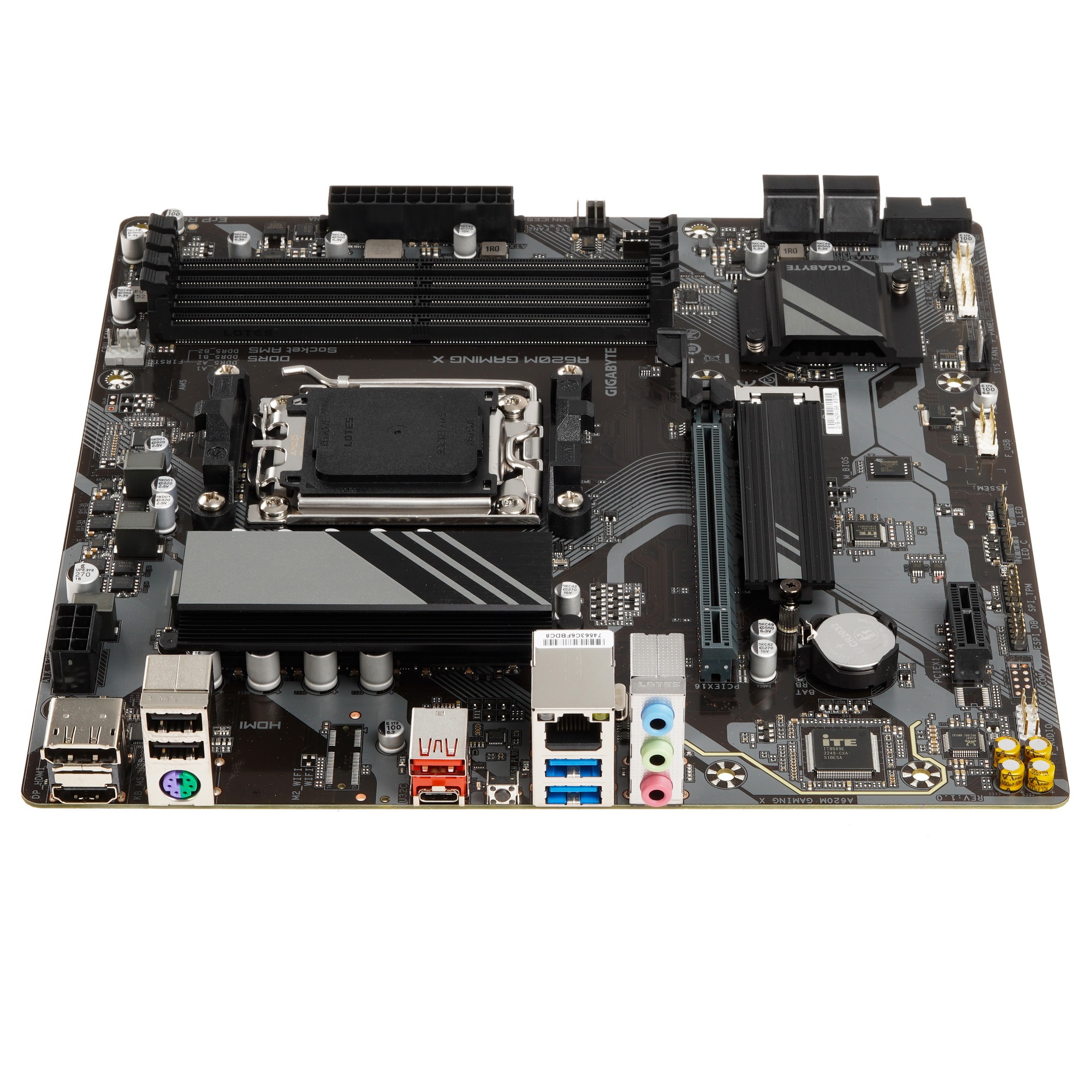Материнская плата Gigabyte A620M GAMING X, Micro-ATX, AM5, AMD A620, 4xDDR5, 4xSATA, 1xM.2, 1xPCI-E