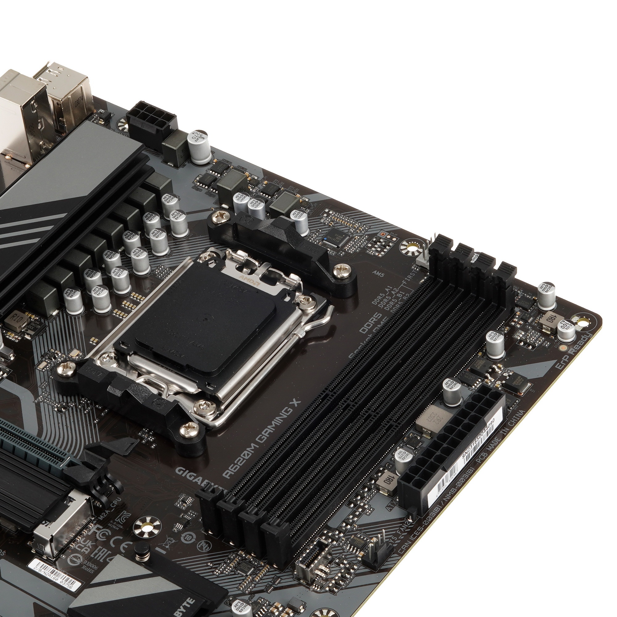 Материнская плата Gigabyte A620M GAMING X, Micro-ATX, AM5, AMD A620, 4xDDR5, 4xSATA, 1xM.2, 1xPCI-E