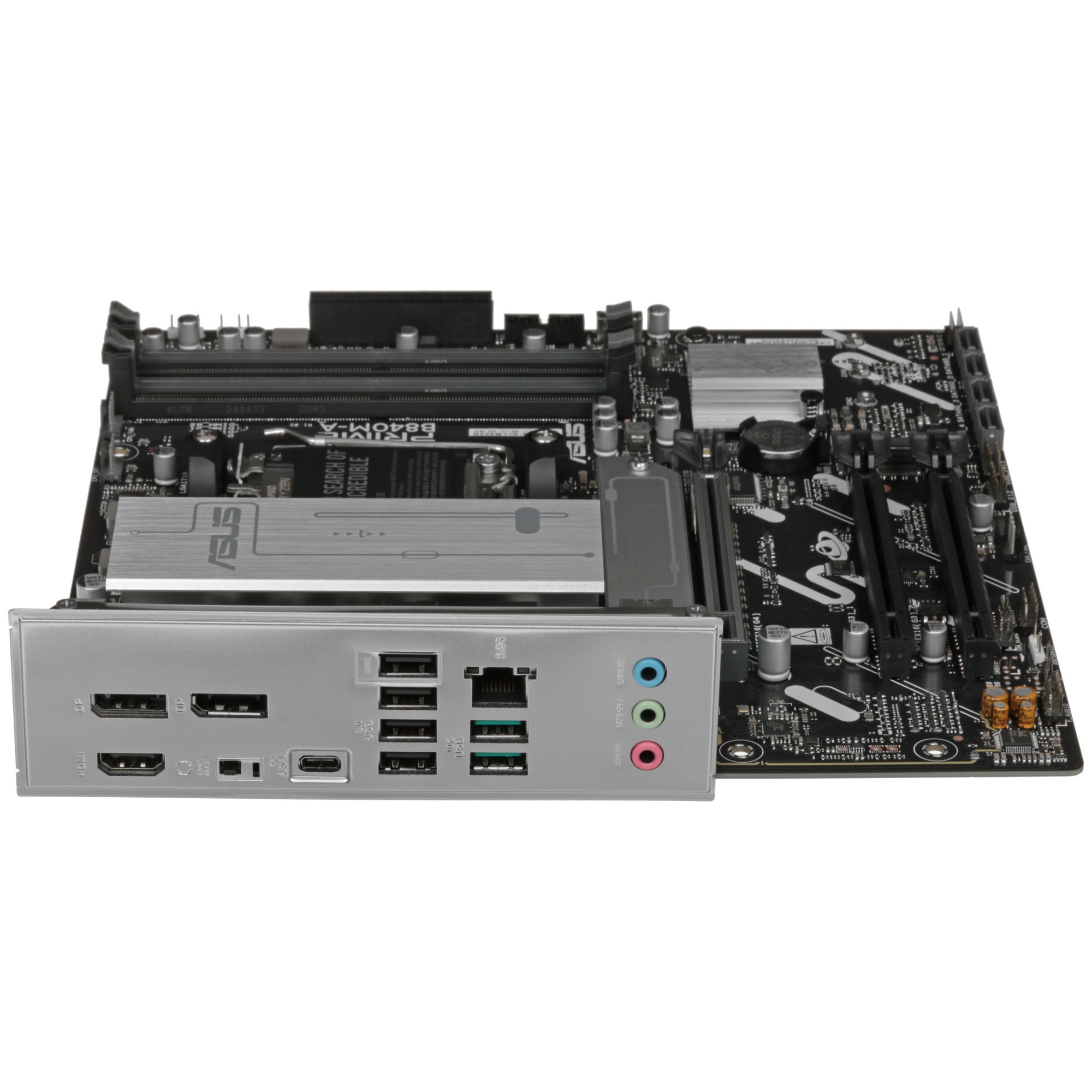 Материнская плата ASUS PRIME B840M-A-CSM, AM5, AMD B840, 4xDDR5, 4xSATA, 3xM.2, 1xPCI-E 4.0 x16, 2xP