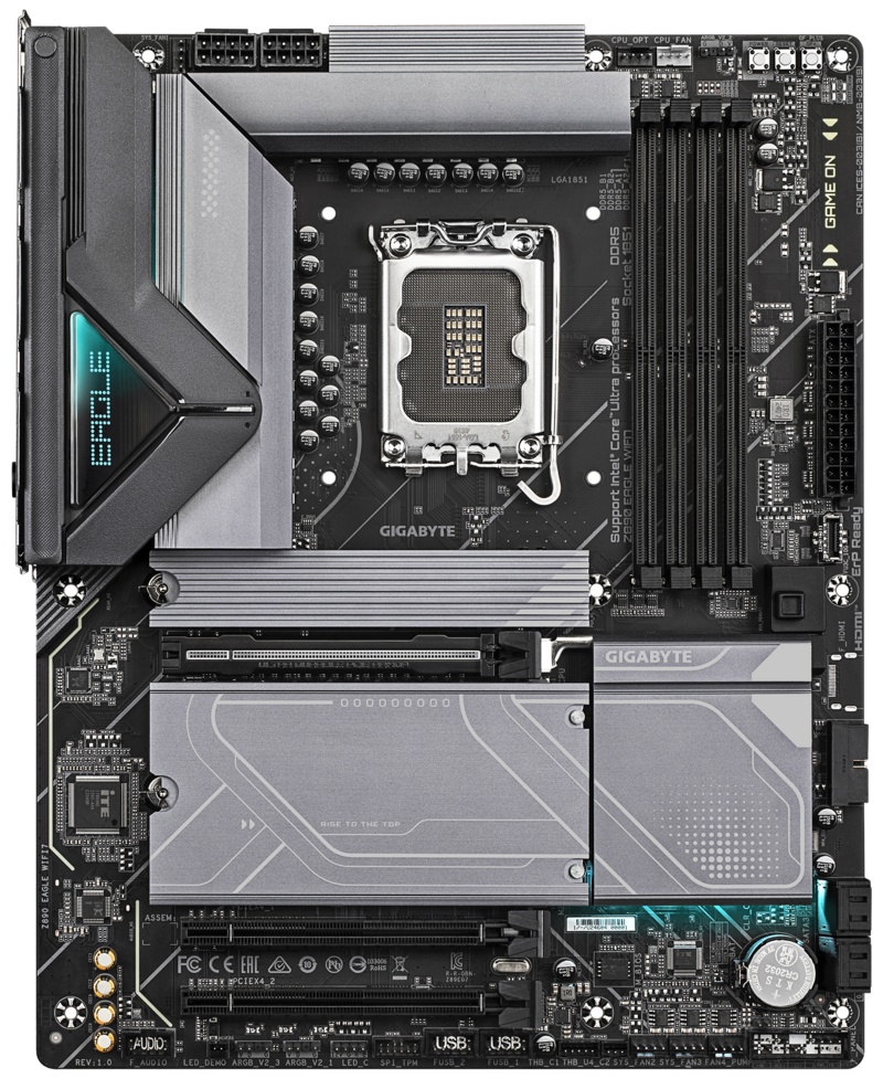 Материнская плата Gigabyte Z890 EAGLE WIFI7, LGA 1851, Intel Z890, 4xDDR5, 4xSATA, 4xM.2, 1xPCIe 5.0